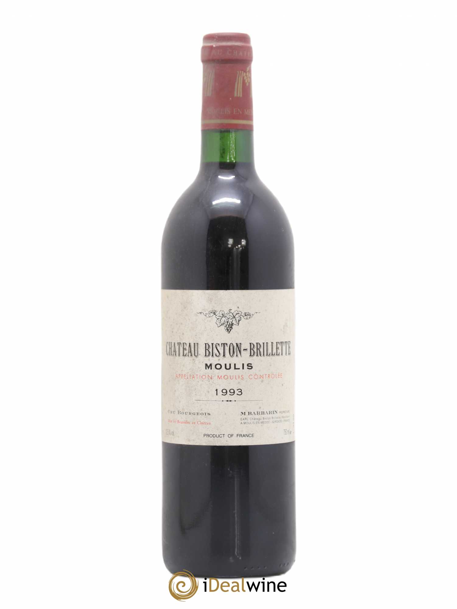 Château Biston Brillette 1993 - Lot de 1 bouteille - 0