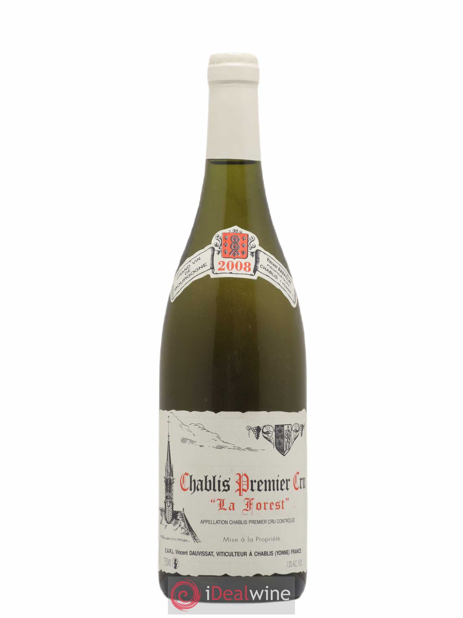 Chablis 1er Cru La Forest Vincent Dauvissat (Domaine) 2008 - Lot de 1 bouteille - 0