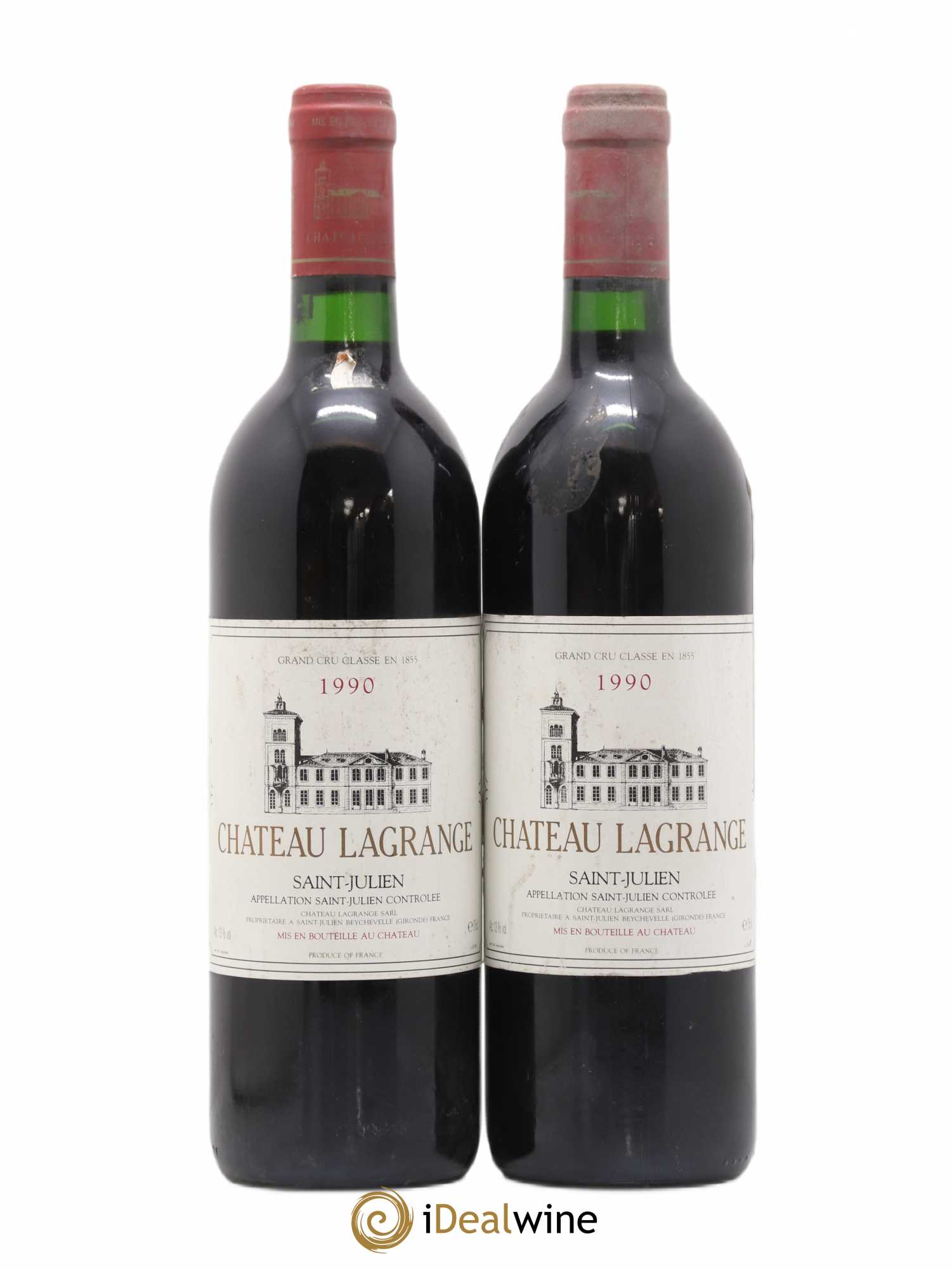 Château Lagrange 3ème Grand Cru Classé 1990 - Lot de 2 bouteilles - 0