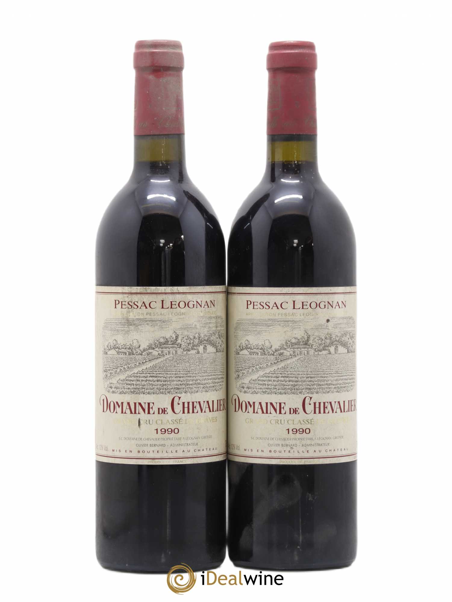 Domaine de Chevalier Cru Classé de Graves 1990 - Lot de 2 bouteilles - 0