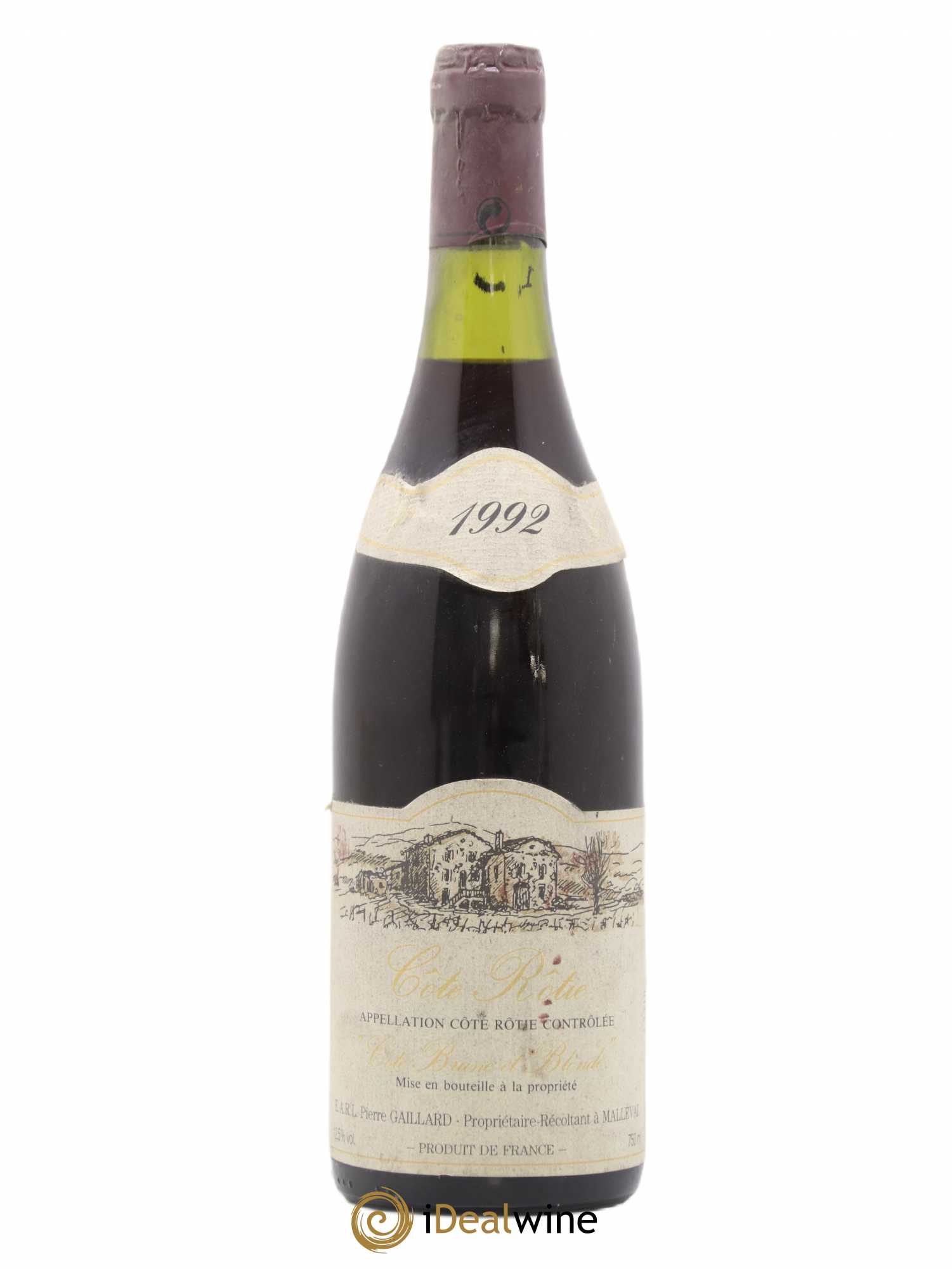 Côte-Rôtie Brune et Blonde Gaillard 1992 - Posten von 1 Flasche - 0