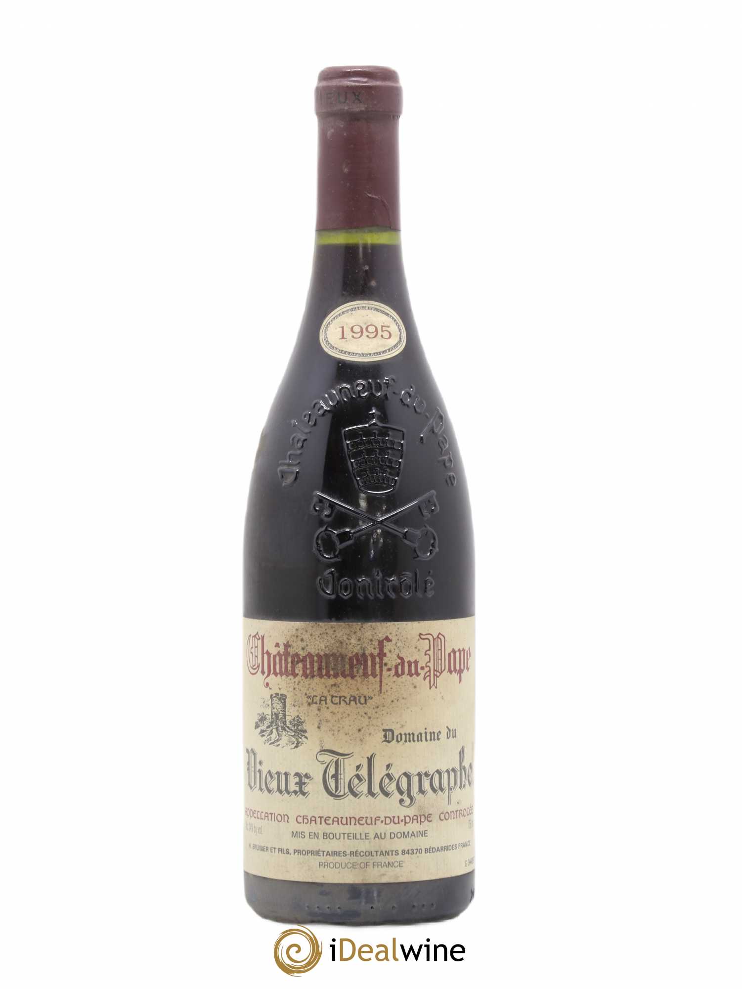 Châteauneuf-du-Pape Vieux Télégraphe (Domaine du) Vignobles Brunier 1995 - Lot de 1 bouteille - 0