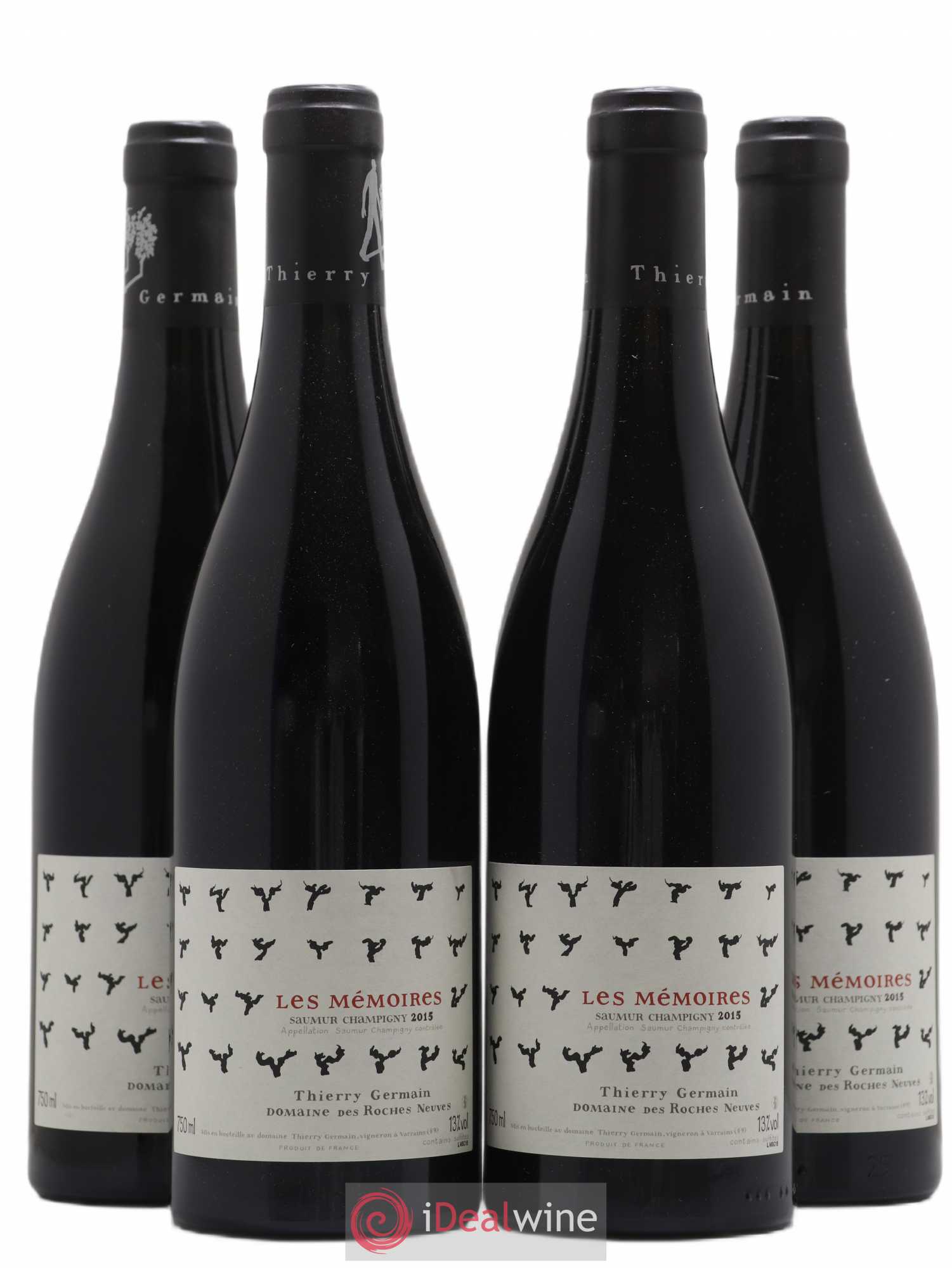 Saumur-Champigny Les Mémoires Domaine des Roches Neuves - Thierry Germain 2015 - Lot de 4 bouteilles - 0