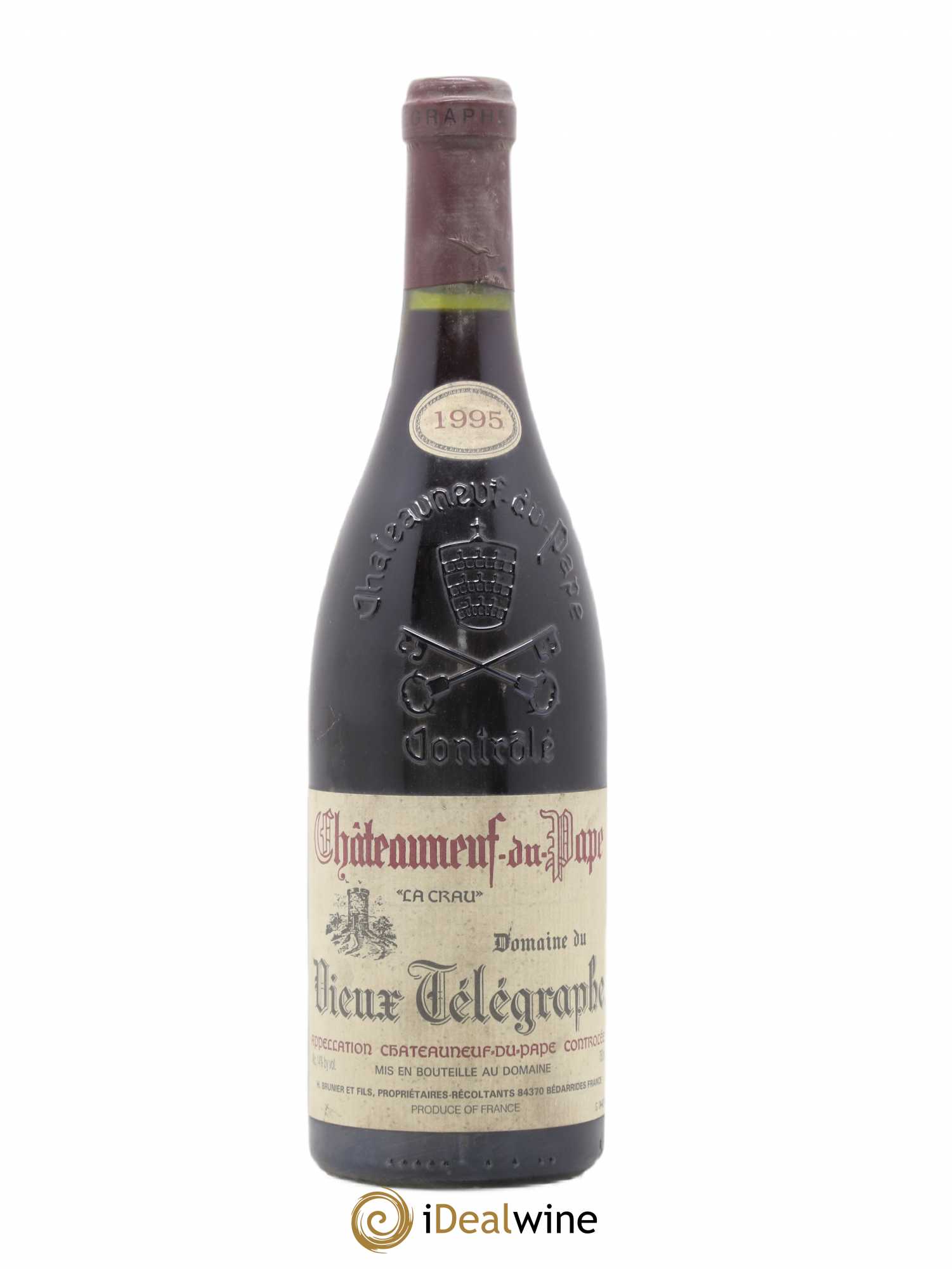 Châteauneuf-du-Pape Vieux Télégraphe (Domaine du) Vignobles Brunier 1995 - Lot de 1 bouteille - 0