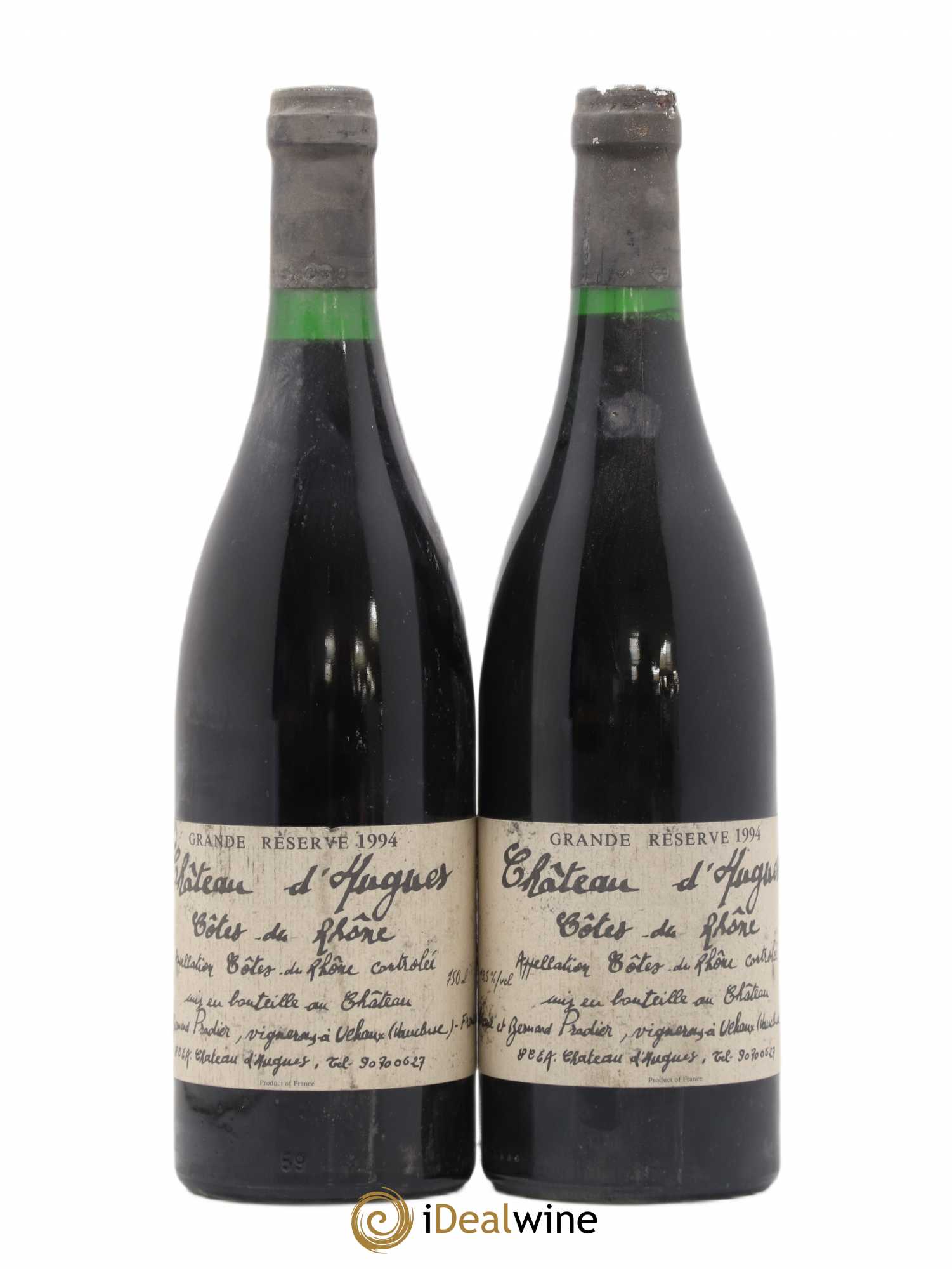 Côtes-du-Rhône Château Hughes Grande Reserve 1994 - Posten von 2 Flaschen - 0