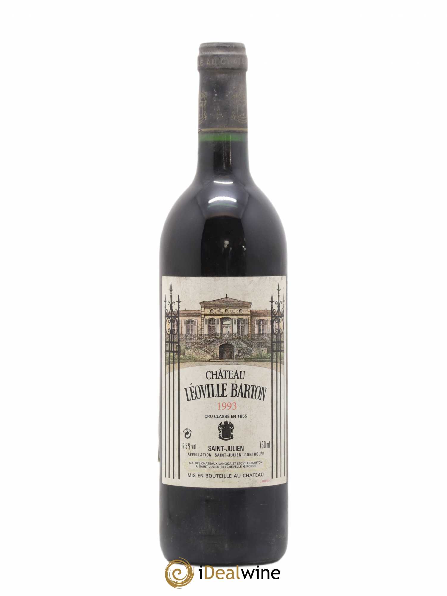 Château Léoville Barton 2ème Grand Cru Classé 1993 - Lot de 1 bouteille - 0