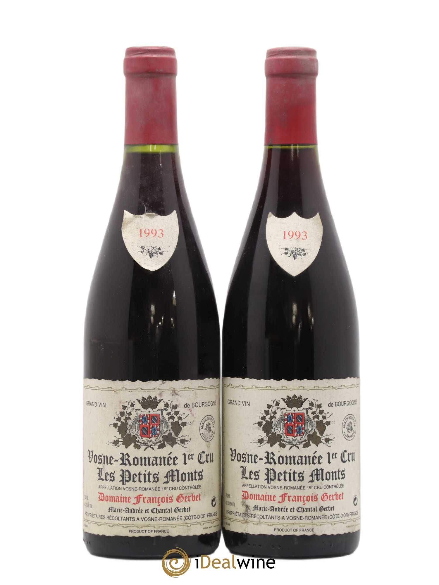 Vosne-Romanée 1er Cru Les Petits Monts Gerbet 1993 - Lot de 2 bouteilles - 0