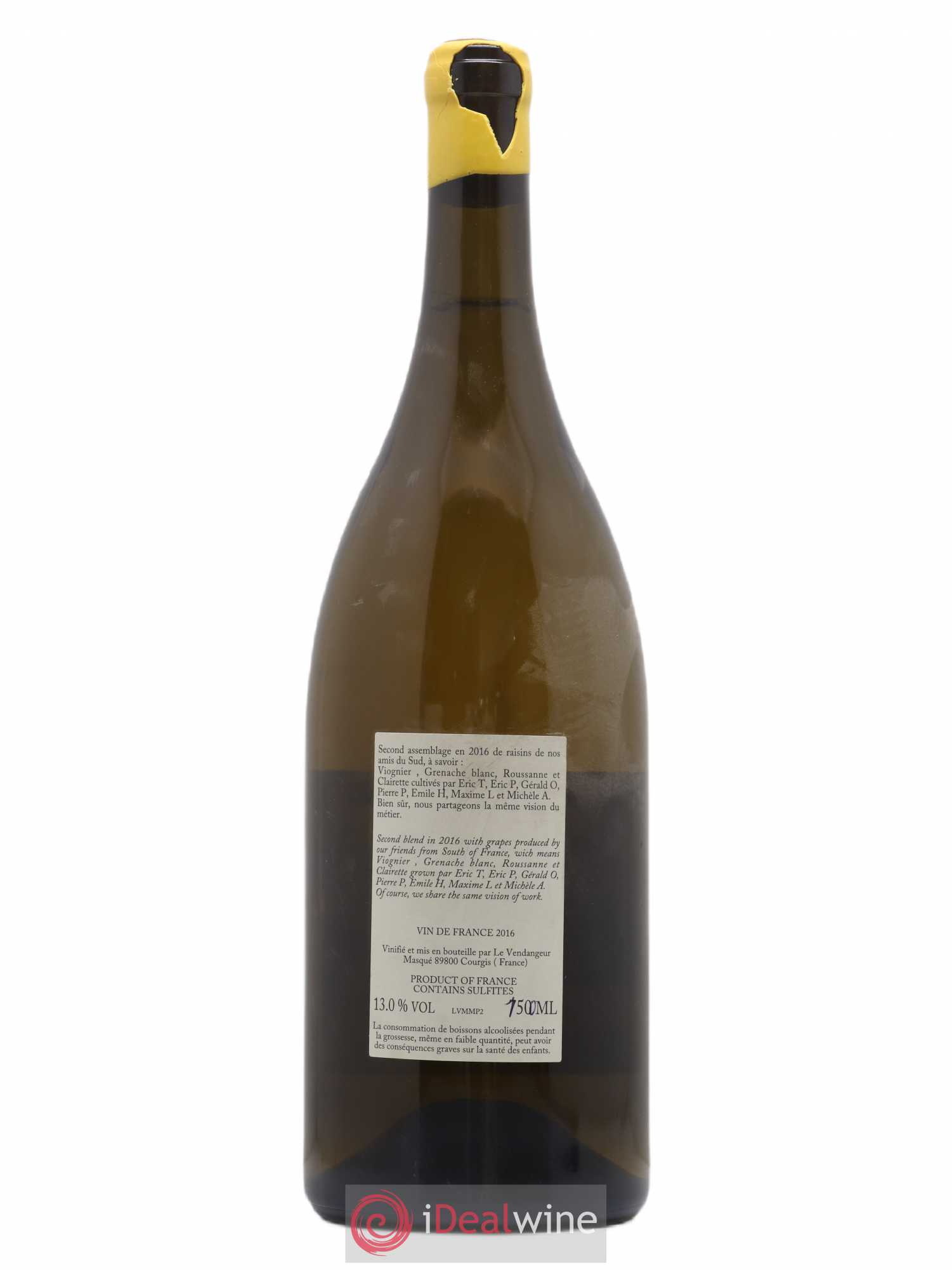Vin de France D'une si belle compagnie méridionale Le Vendangeur Masqué 2016 - Posten von 1 Magnum - 1