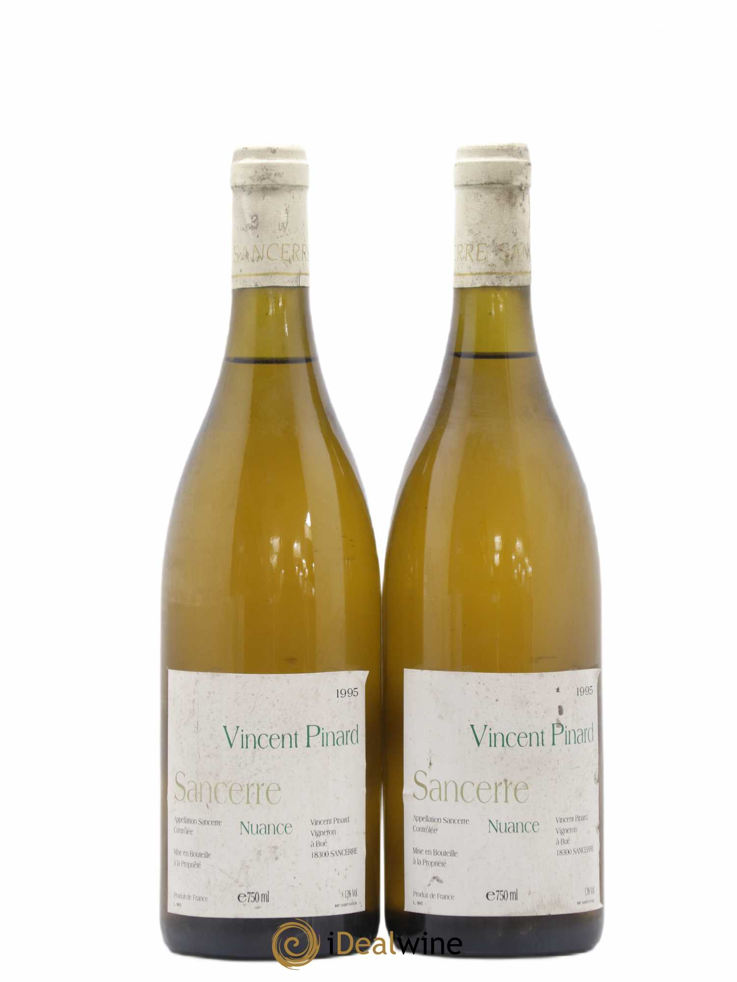 Sancerre Nuance Vincent Pinard 1995 - Lot de 2 bouteilles - 0