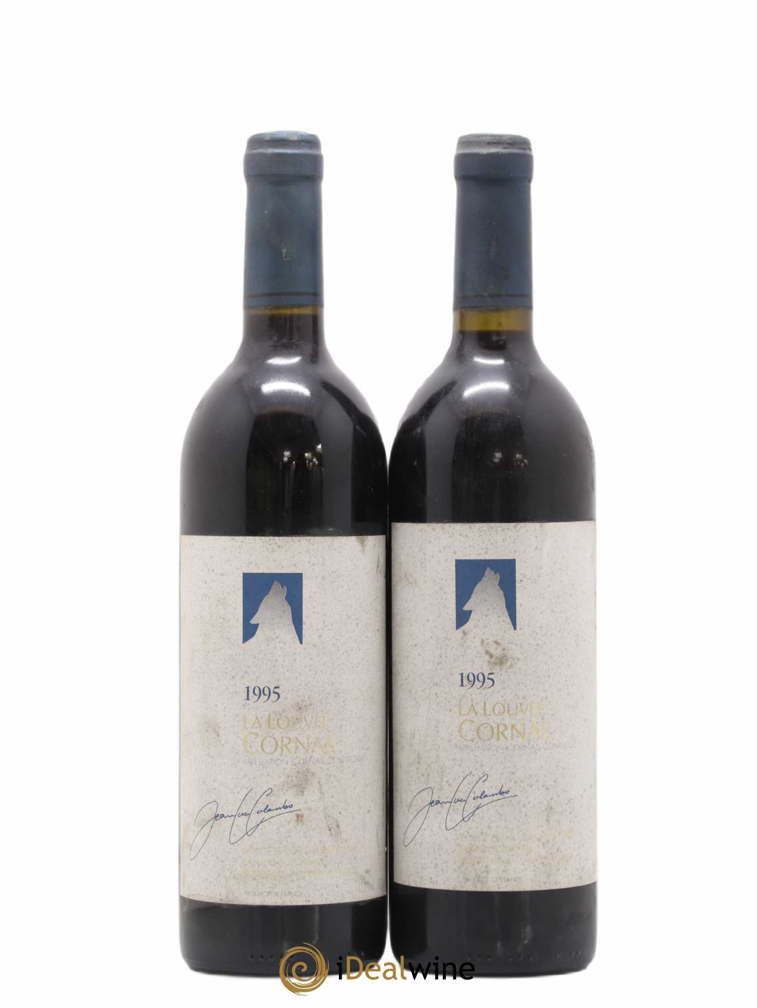 Cornas La Louvée Jean-Luc Colombo Louvet Colombo 1995 - Lot de 2 bouteilles - 0
