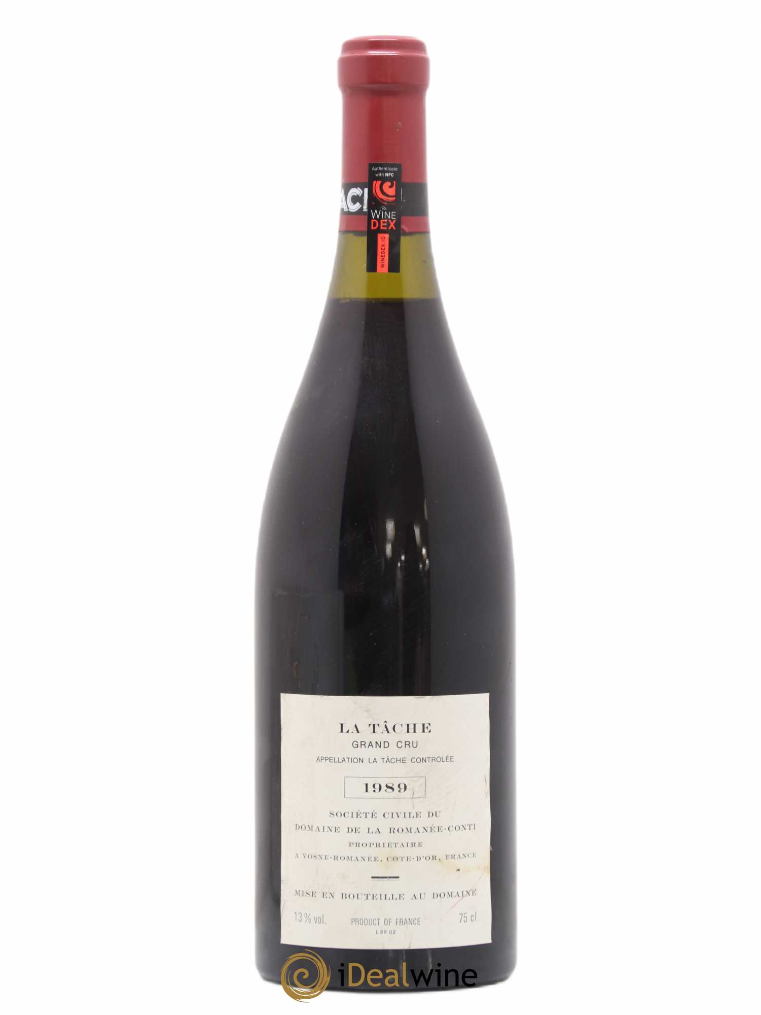 La Tâche Grand Cru Domaine de la Romanée-Conti 1989 - Lot de 1 bouteille - 1