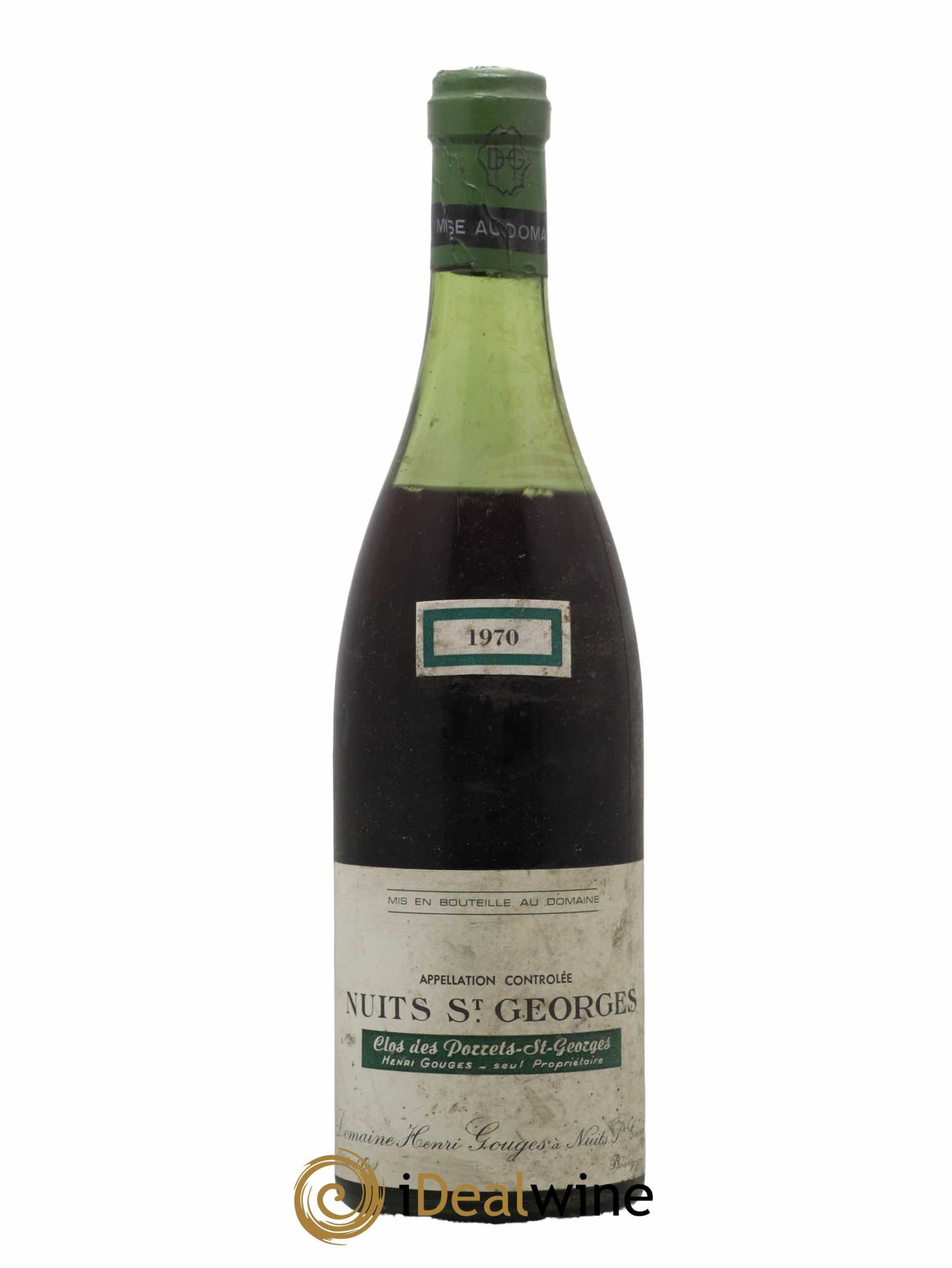 Nuits-Saint-Georges 1er Cru Clos des Porrets St Georges Henri Gouges 1970 - Posten von 1 Flasche - 0