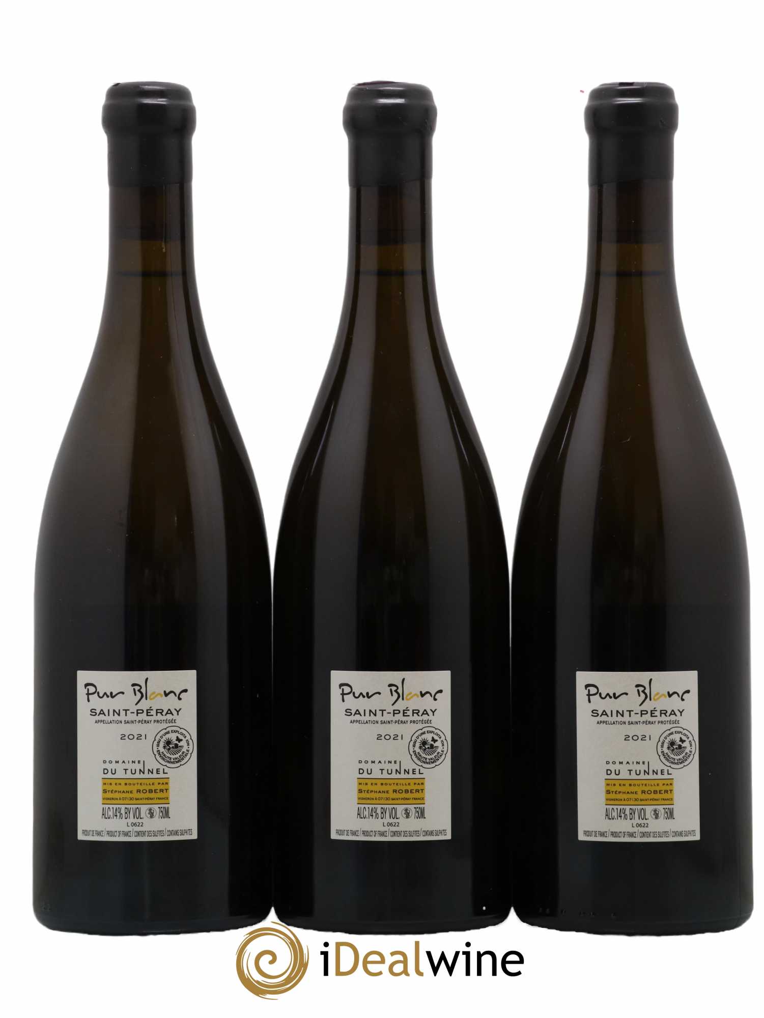 Saint-Péray Pur Blanc Tunnel (Domaine du) 2021 - Lot de 3 bouteilles - 1