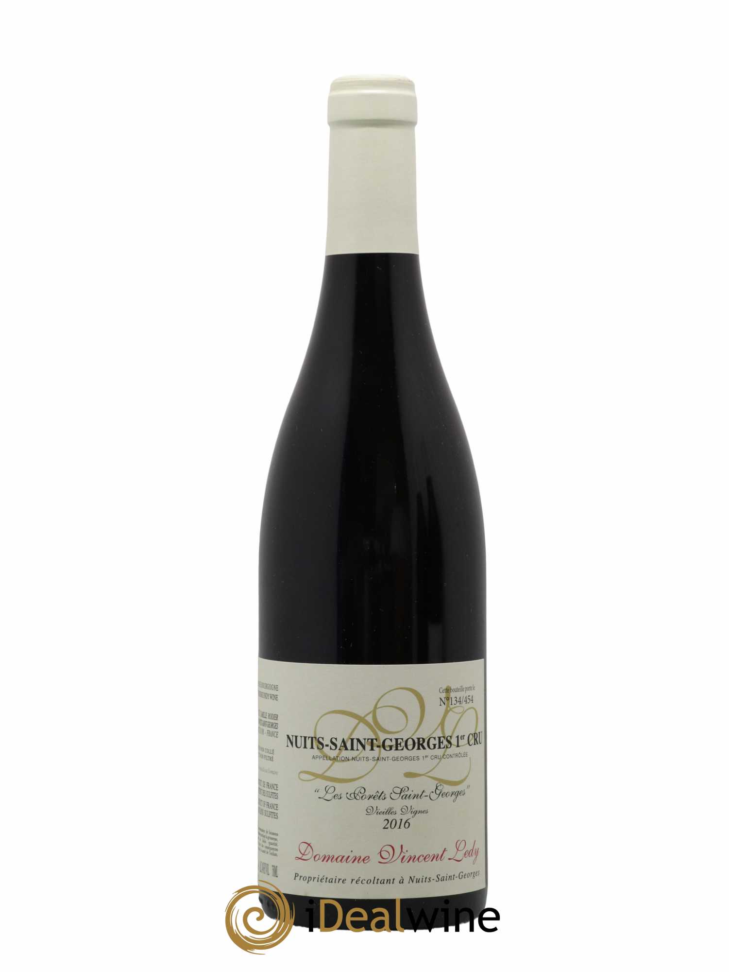 Nuits-Saint-Georges 1er Cru Les Porêts St Georges Vieilles vignes Vincent Ledy 2016 - Lot de 1 bouteille - 0