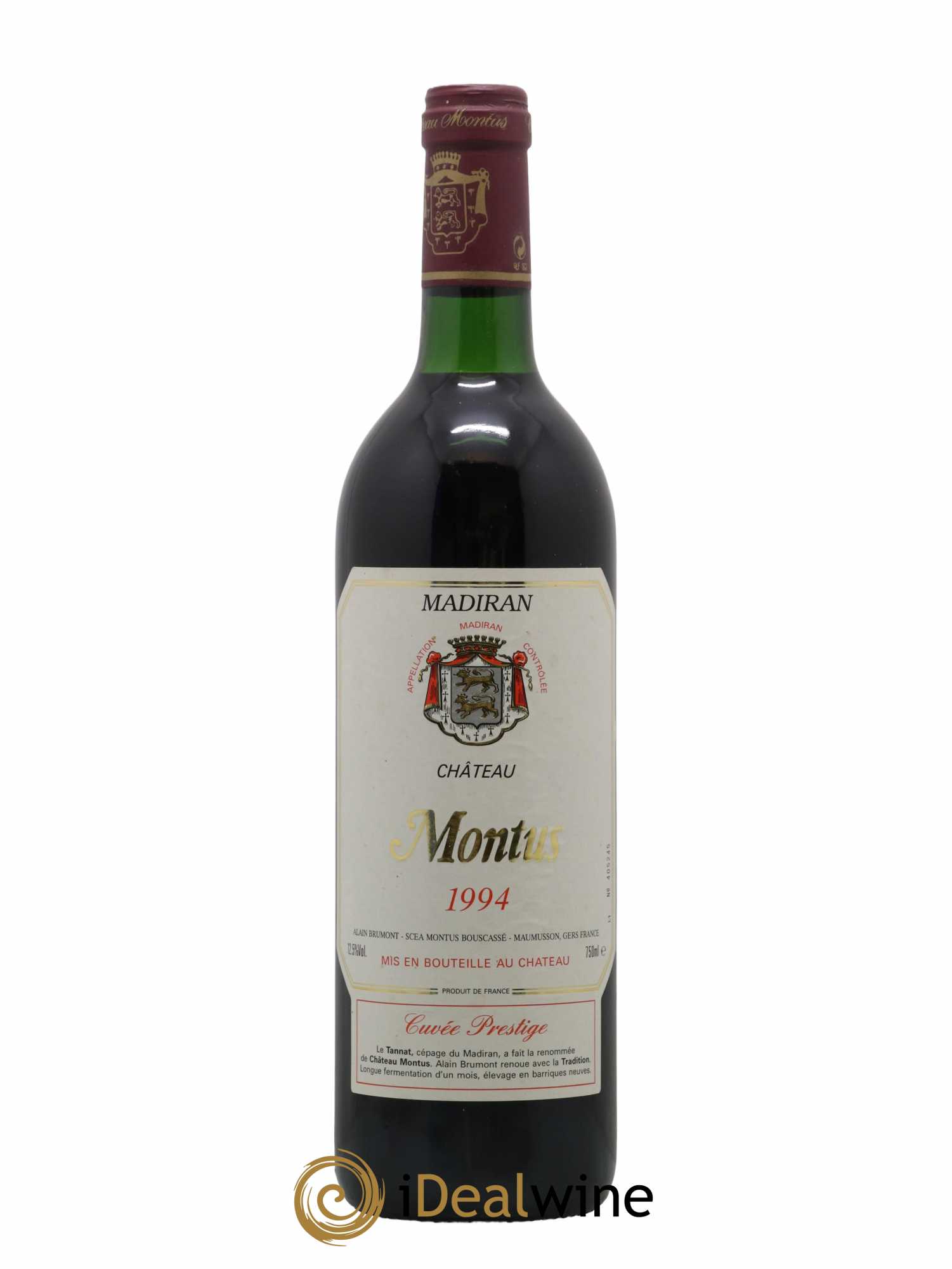 Madiran Château Montus-Prestige Alain Brumont 1994 - Lot de 1 bouteille - 0