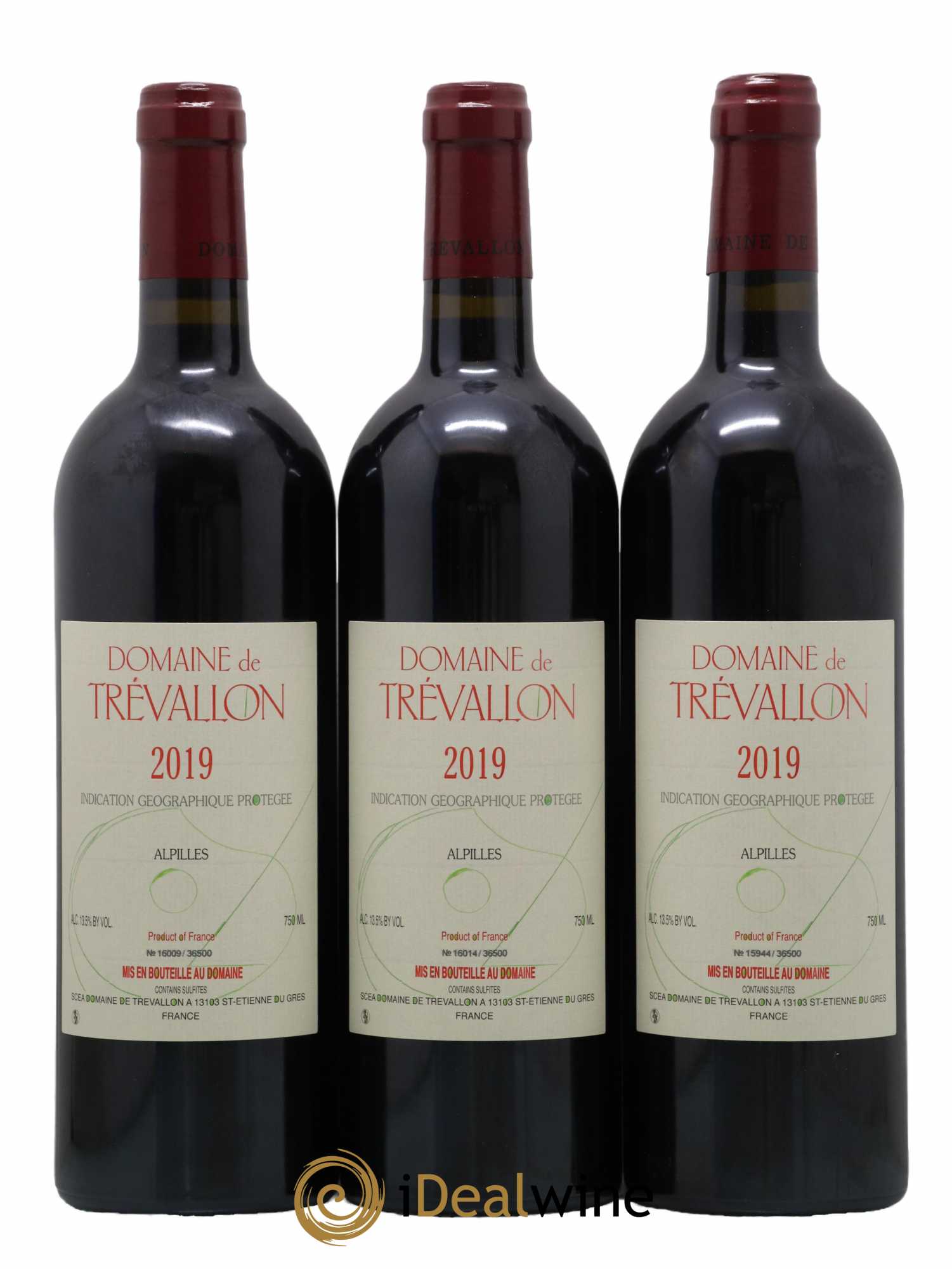 Alpilles Trévallon (Domaine de) Eloi Dürrbach 2019 - Lot de 3 bouteilles - 0