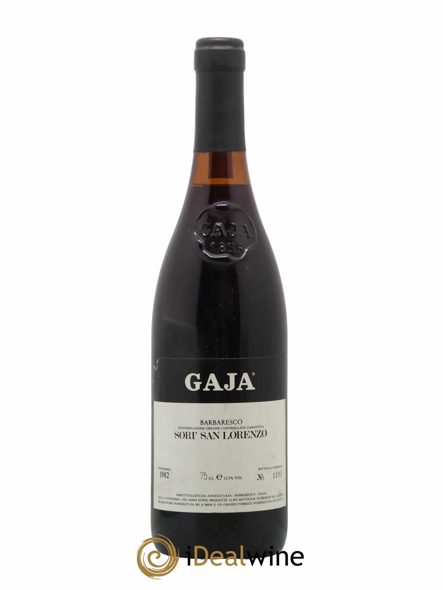 Barbaresco DOCG Sori San Lorenzo Angelo Gaja 1979 - Lot de 1 bouteille - 0