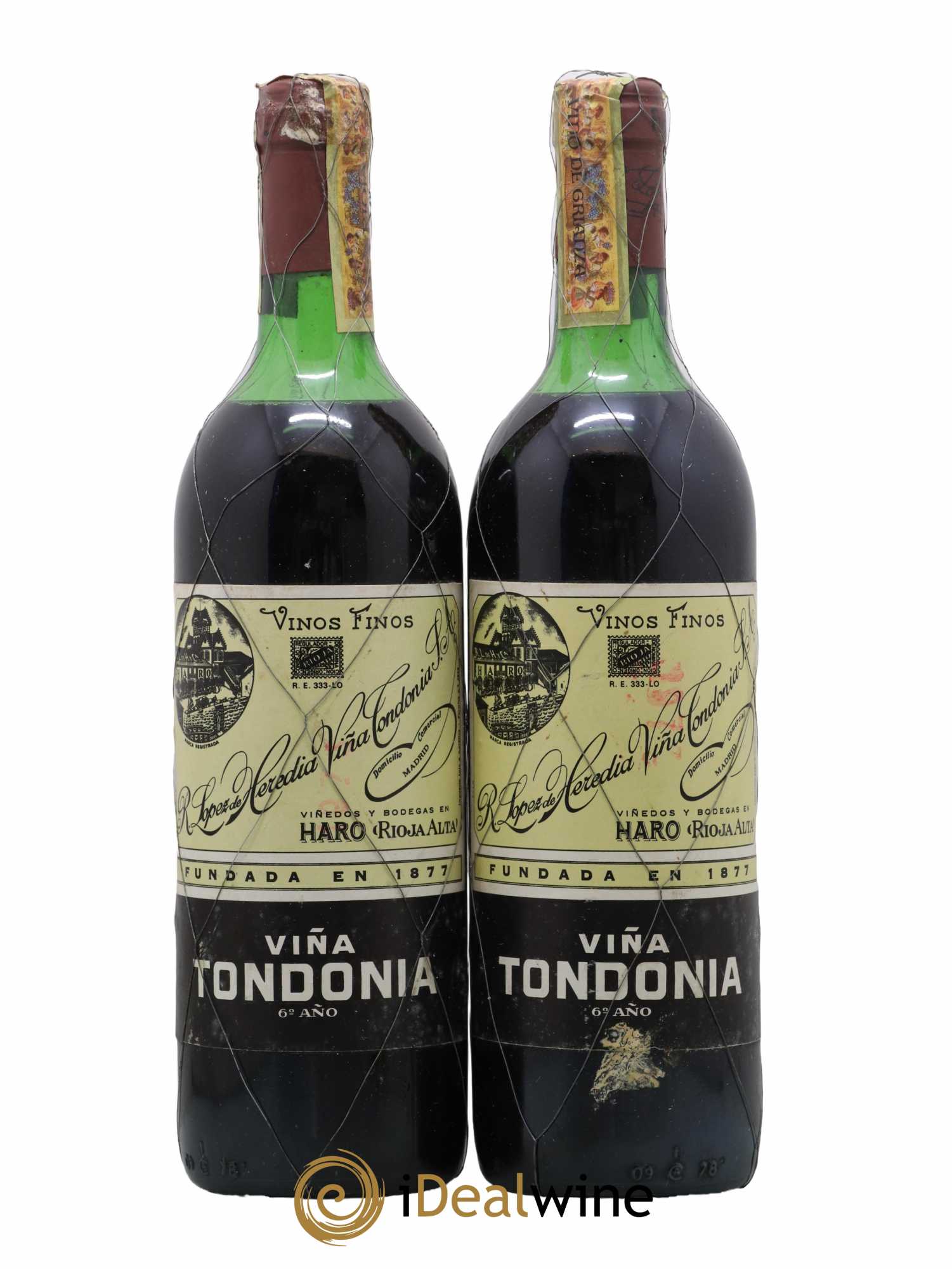 Rioja 6 Ano Vina Tondonia R. Lopez de Heredia Gran Reserva - Posten von 2 Flaschen - 0