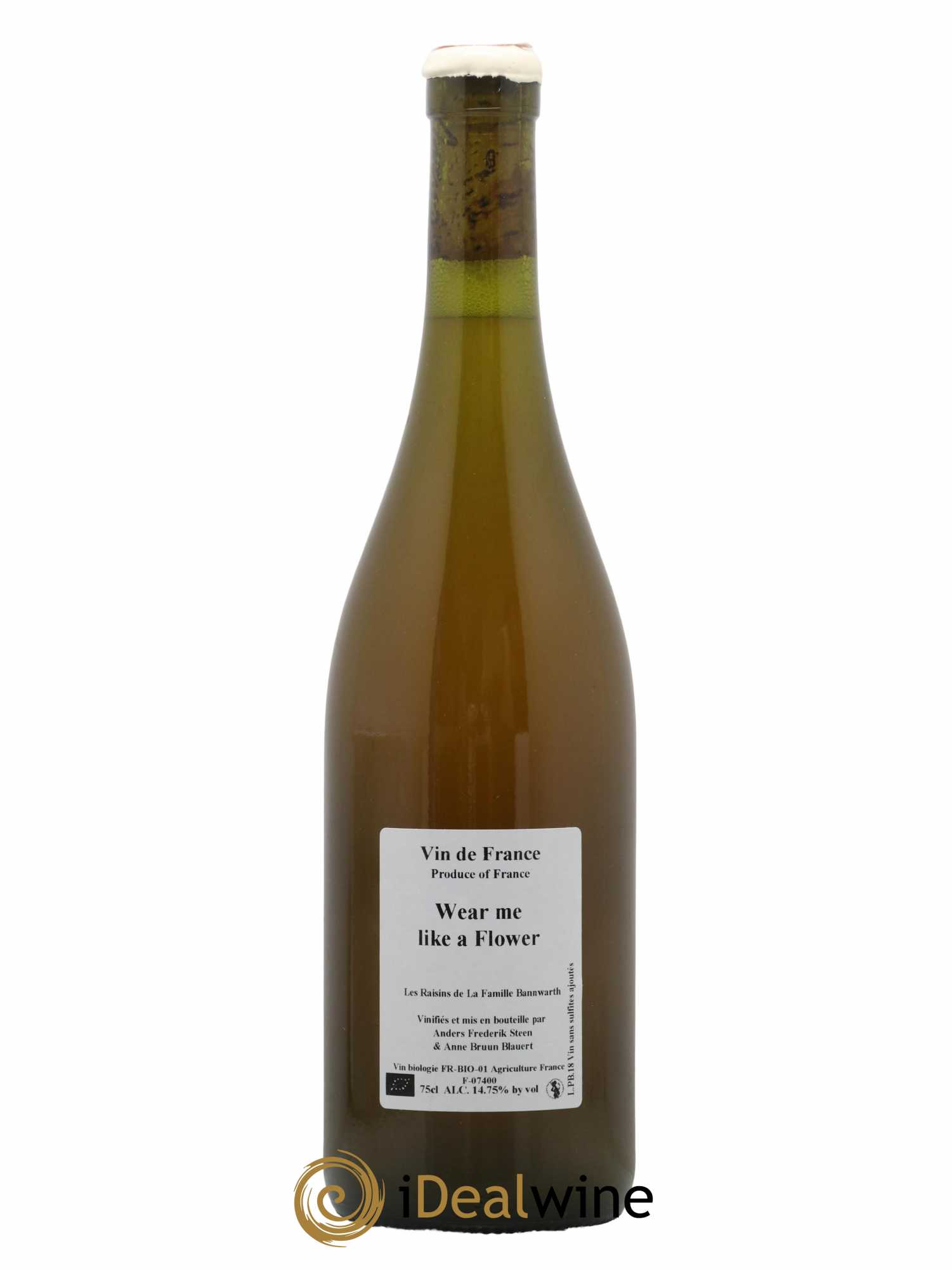Vin de France Wear me like a flower Anders Frederik Steen et Anne Bruun Blauert 2018 - Lot de 1 bouteille - 0