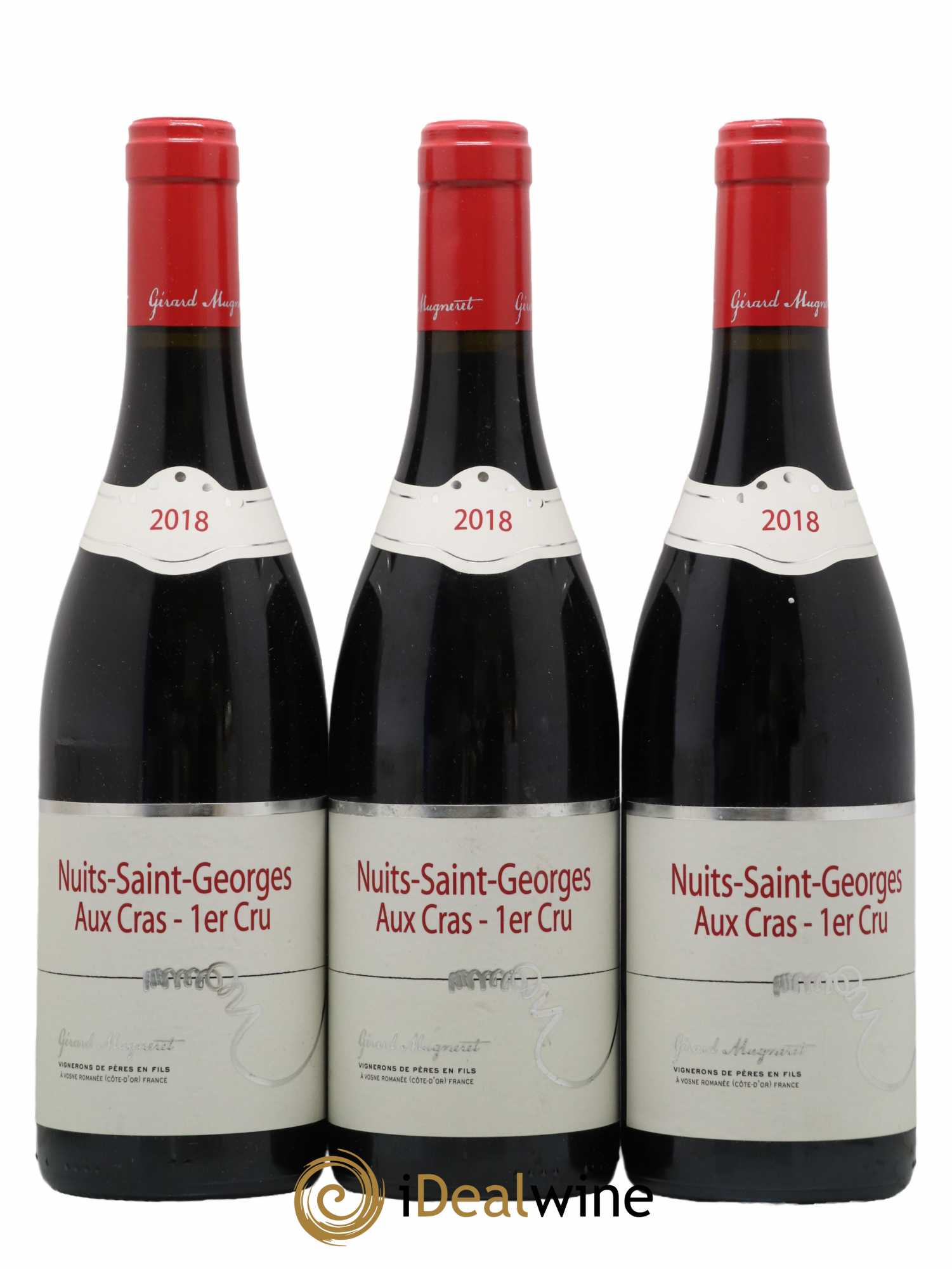 Nuits-Saint-Georges 1er Cru Aux Cras Gérard Mugneret 2018 - Lot de 3 bouteilles - 0