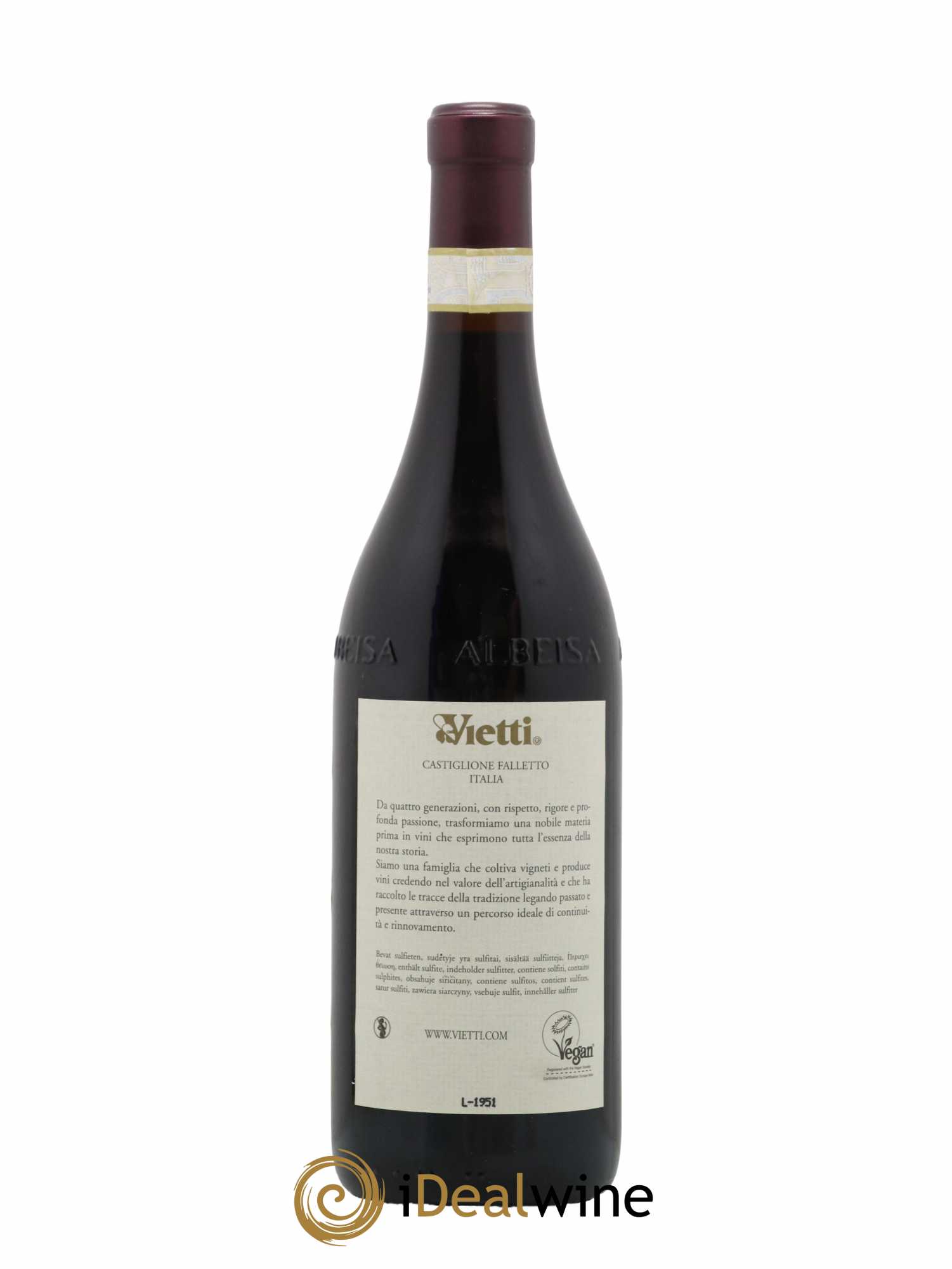 Barolo DOCG Brunate Vietti 2016 - Lot de 1 bouteille - 1