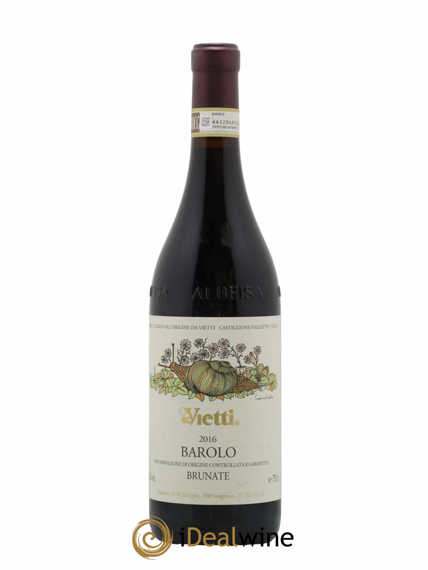 Barolo DOCG Brunate Vietti 2016 - Lot de 1 bouteille - 0