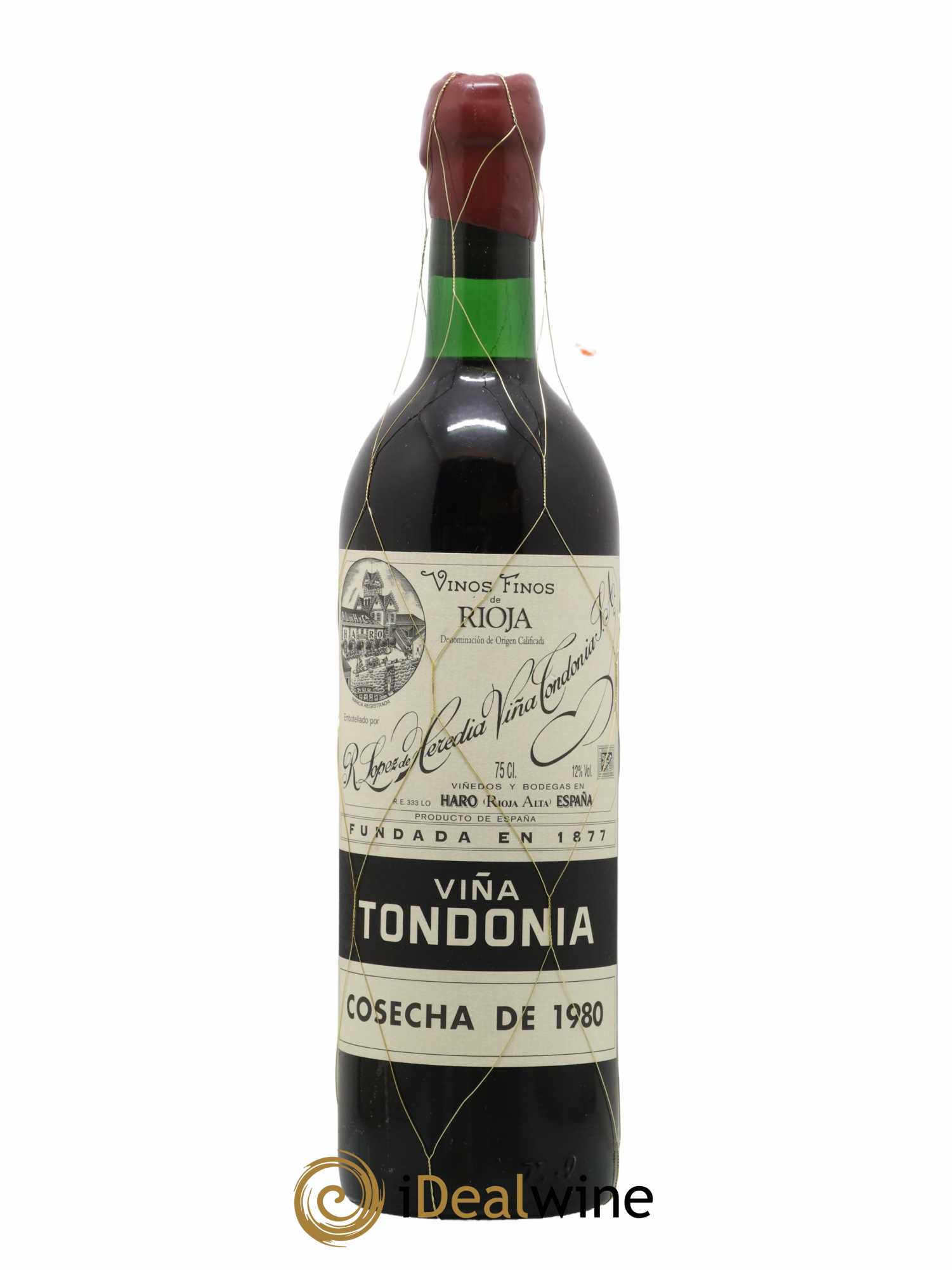 Rioja Gran Reserva Vina Tondonia R. Lopez de Heredia 1980 - Lot de 1 bouteille - 0