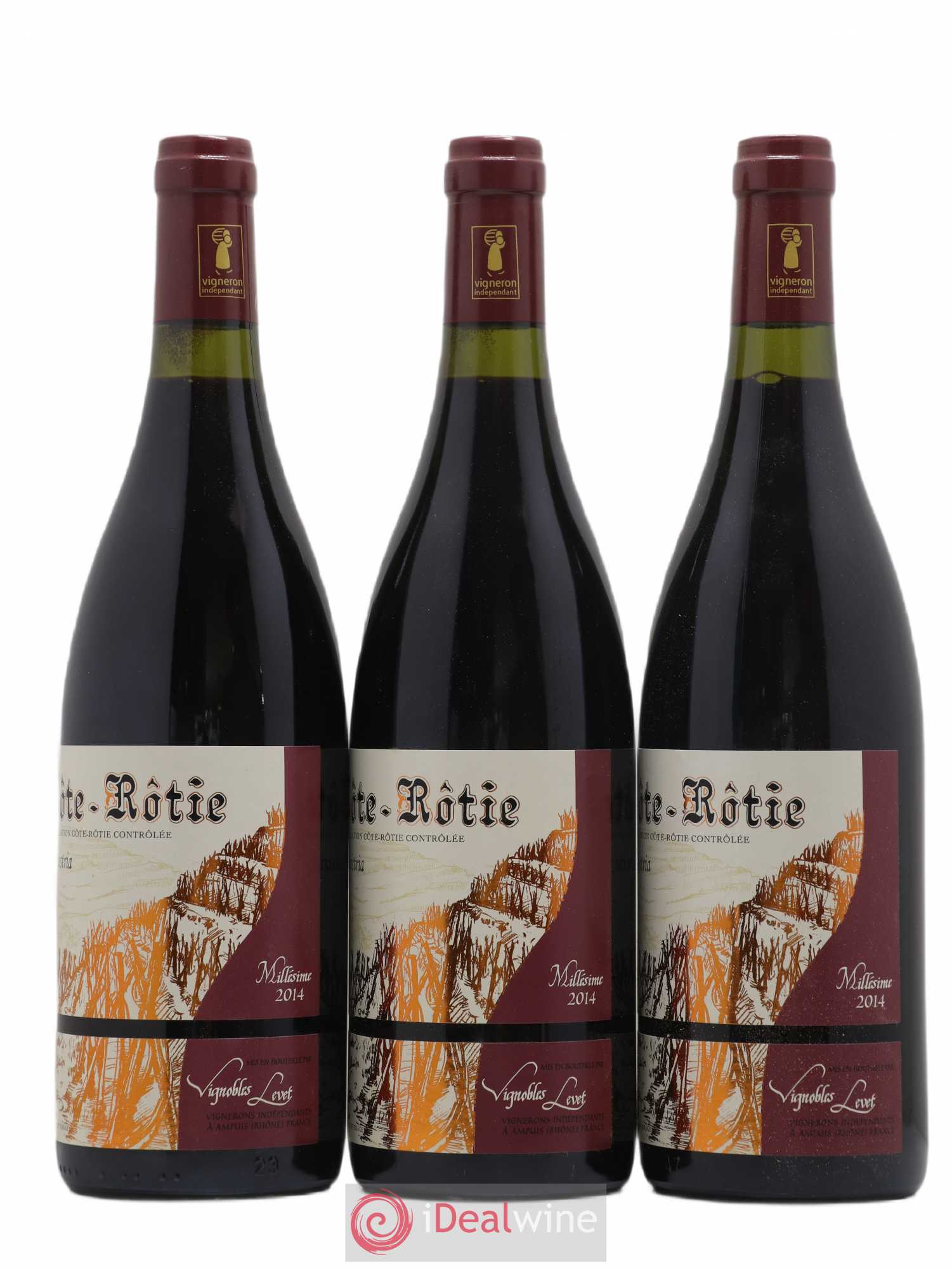 Côte-Rôtie Maestria Vignobles Levet 2014 - Lot de 3 bouteilles - 1
