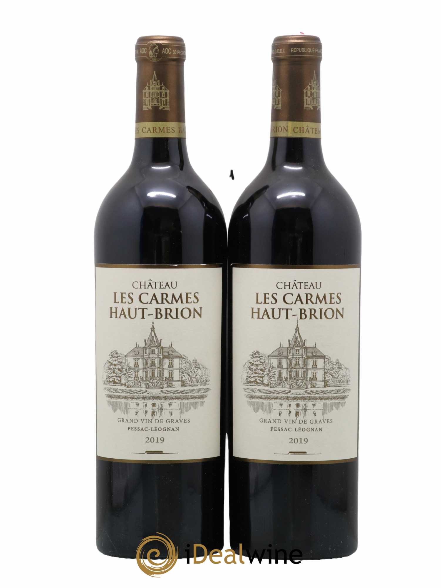 Château Les Carmes Haut-Brion 2019 - Lot de 2 bouteilles - 0