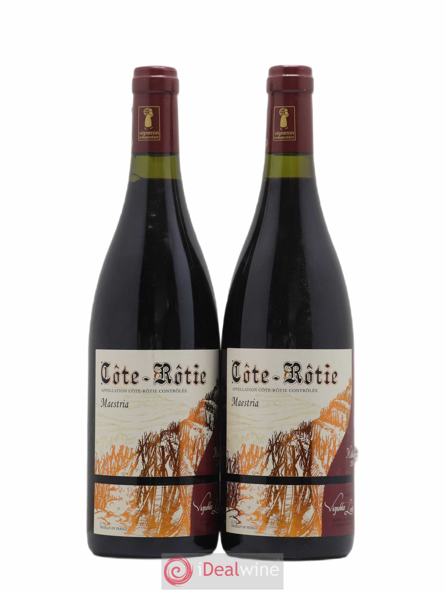 Côte-Rôtie Maestria Vignobles Levet 2014 - Lot de 2 bouteilles - 0