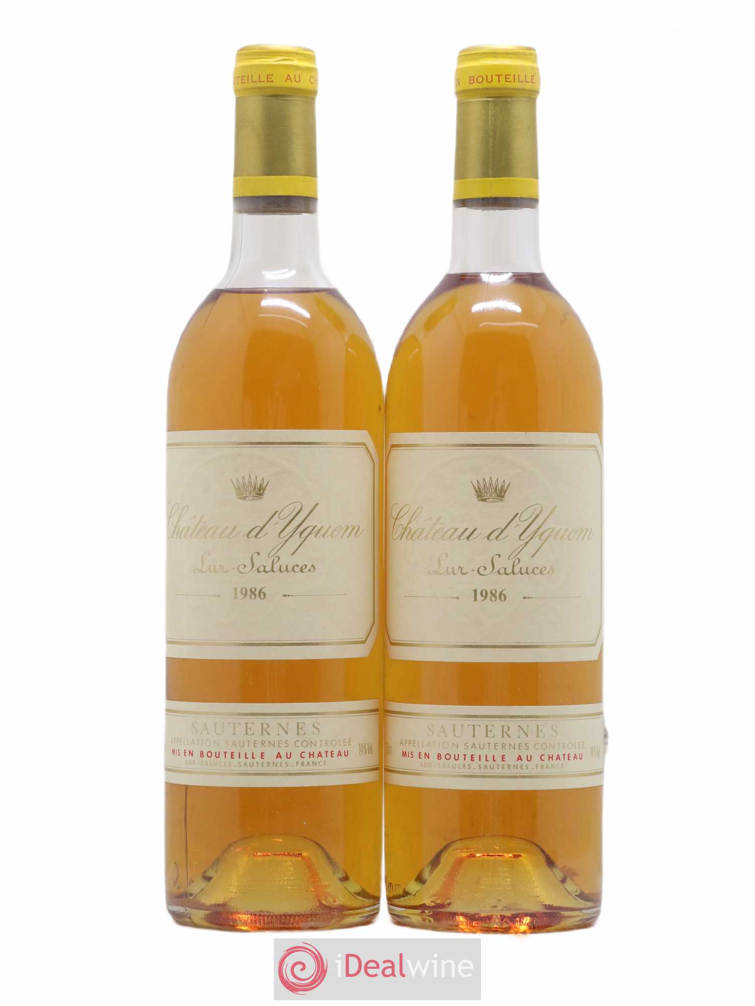 Château d' Yquem 1er Cru Classé Supérieur 1986 - Lotto di 2 bottiglie - 0
