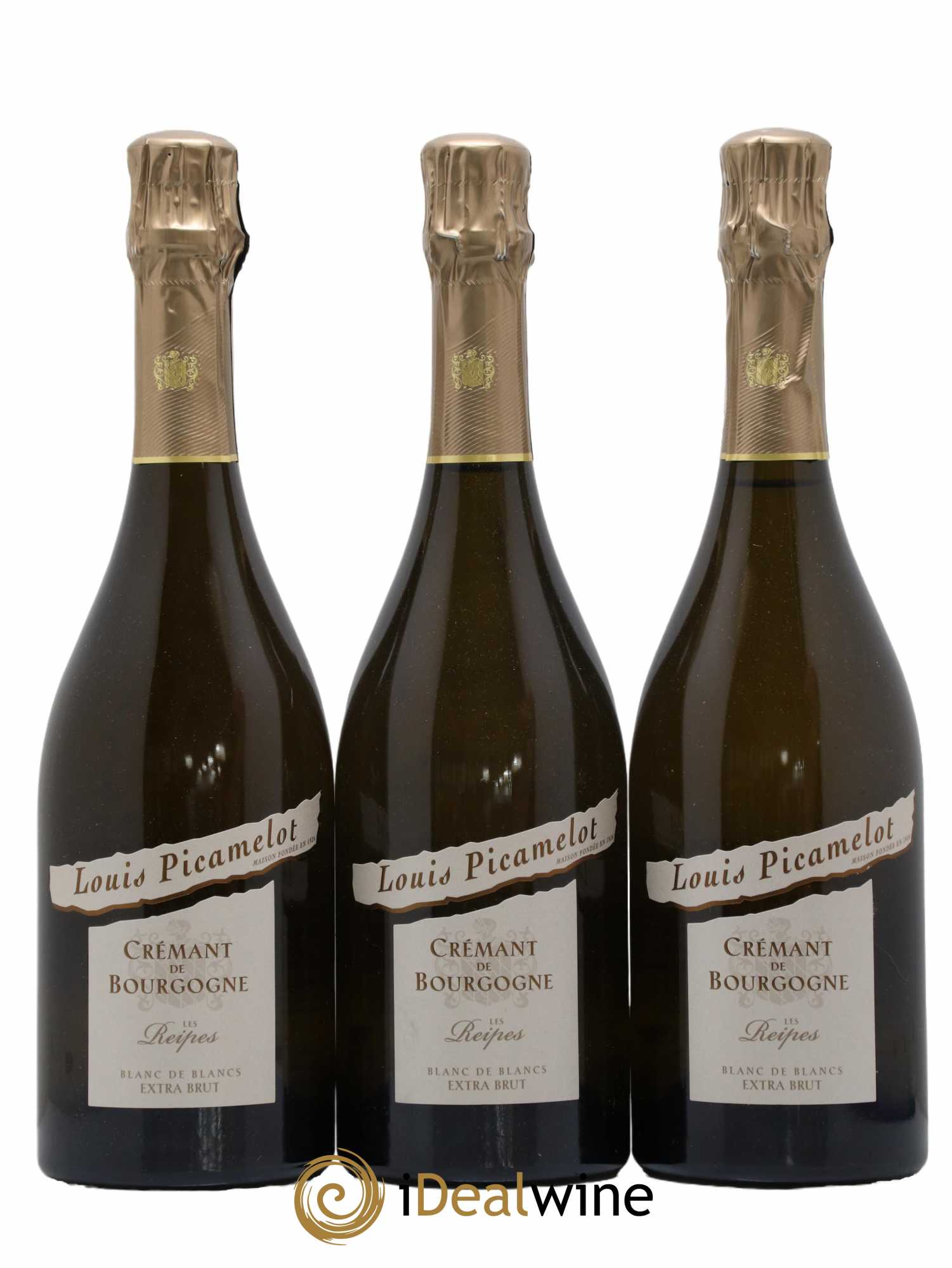 Crémant de Bourgogne Cuvée Les Reipes Maison Louis Picamelot 2016 - Lot de 3 bouteilles - 0