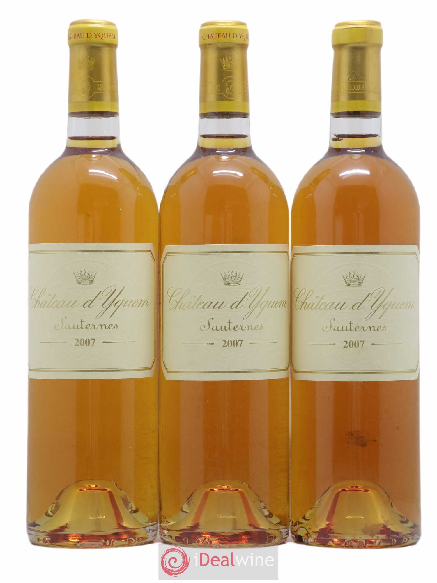Château d' Yquem 1er Cru Classé Supérieur 2007 - Lotto di 3 bottiglie - 0