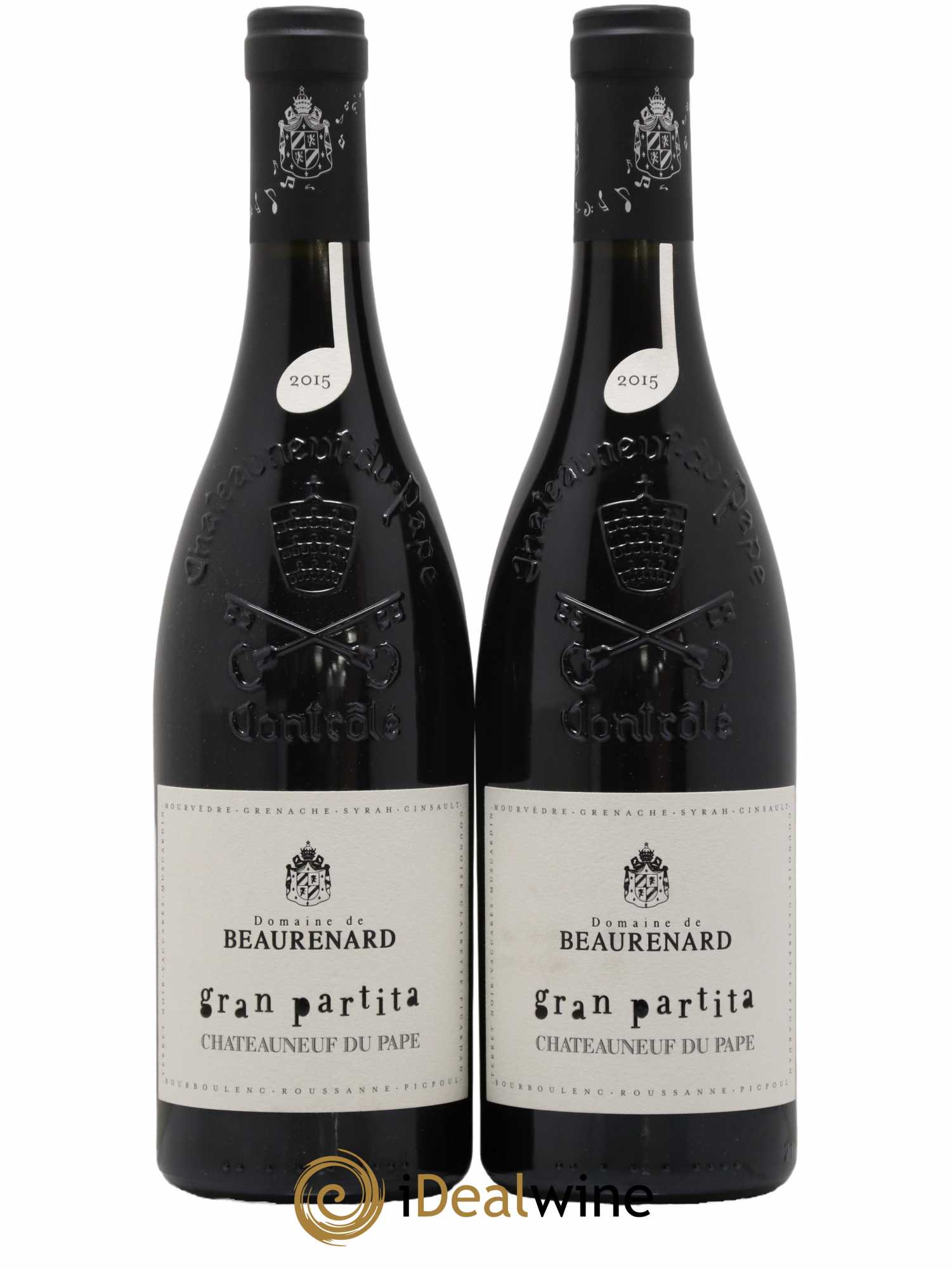 Châteauneuf-du-Pape Grand Partita Domaine de Beaurenard 2015 - Lot de 2 bouteilles - 0