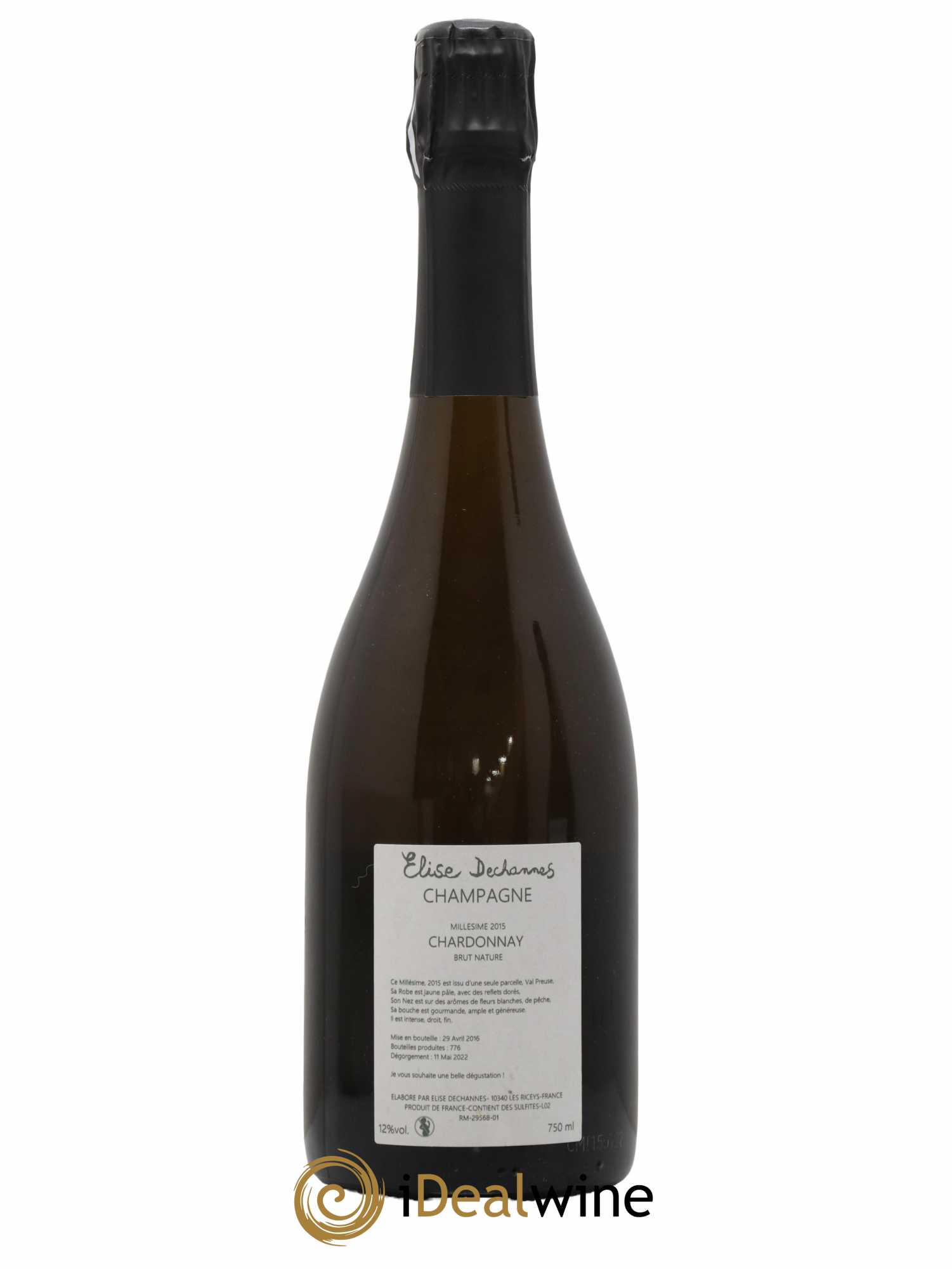 Affinité Brut Nature Elise Dechannes (Domaine) 2015 - Lot de 1 bouteille - 1