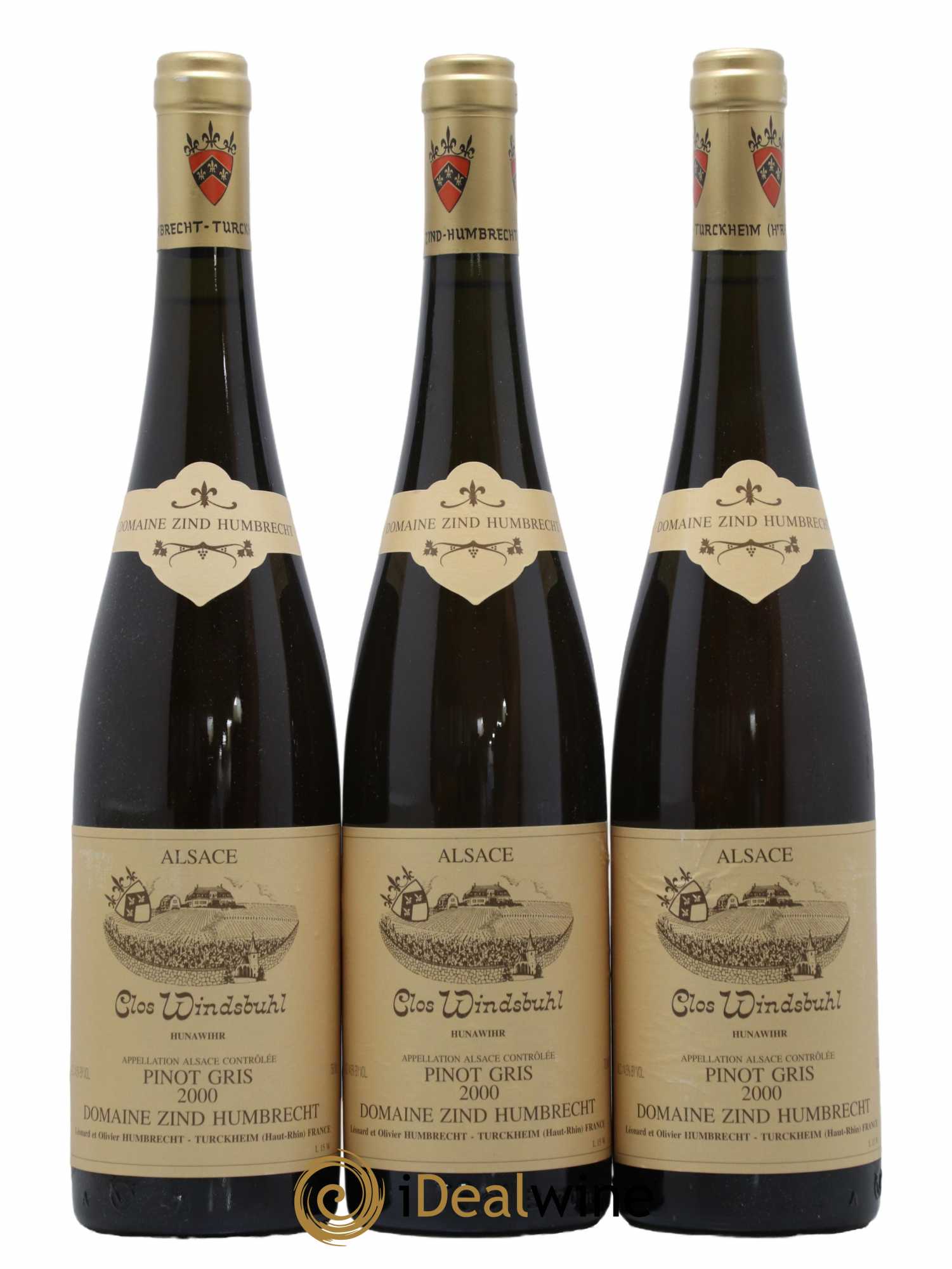 Alsace Pinot Gris Clos Windsbuhl Zind-Humbrecht (Domaine) 2000 - Lot de 3 bouteilles - 0