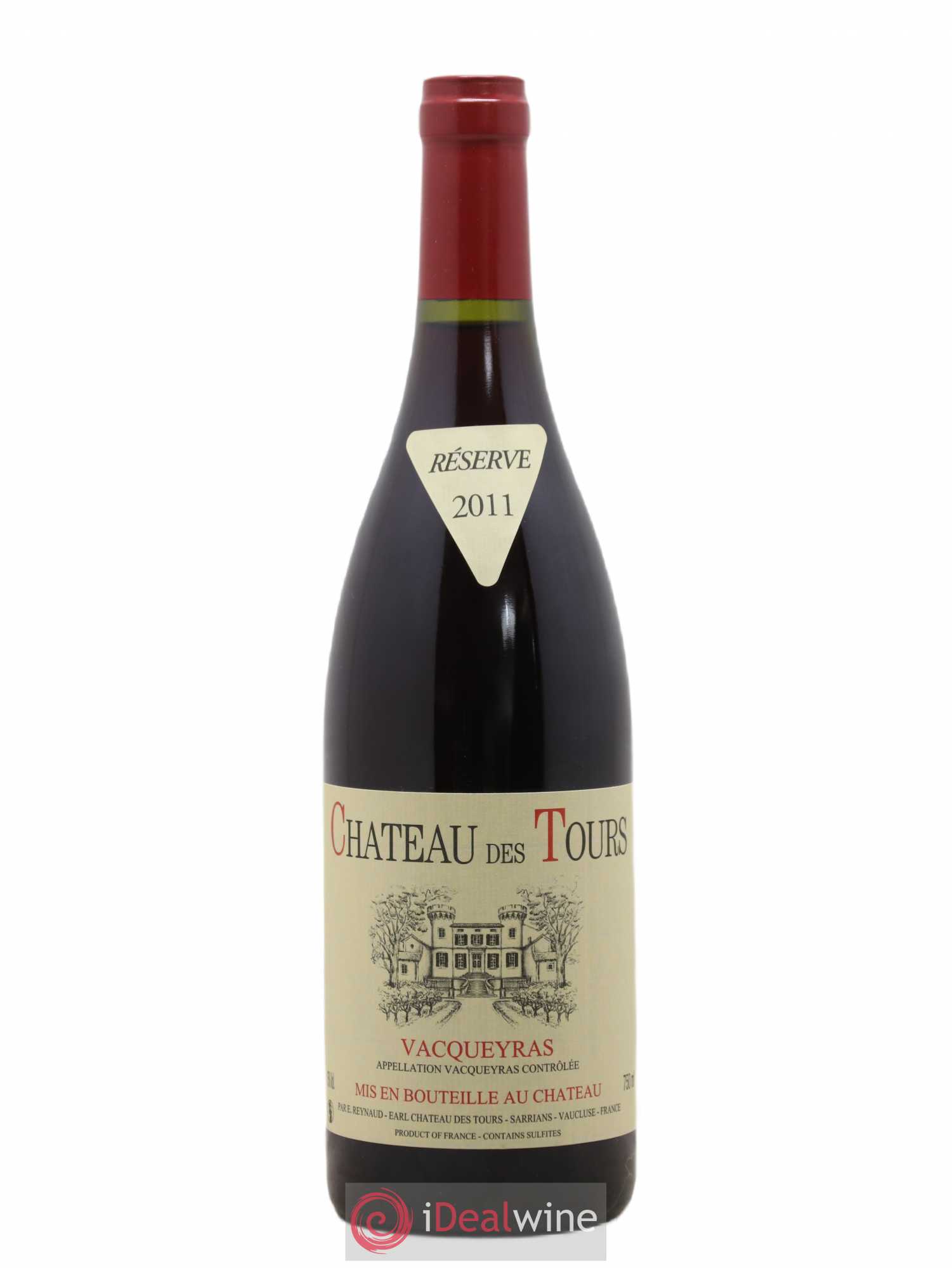 Vacqueyras Château des Tours Emmanuel Reynaud 2011 - Lot de 1 bouteille - 0