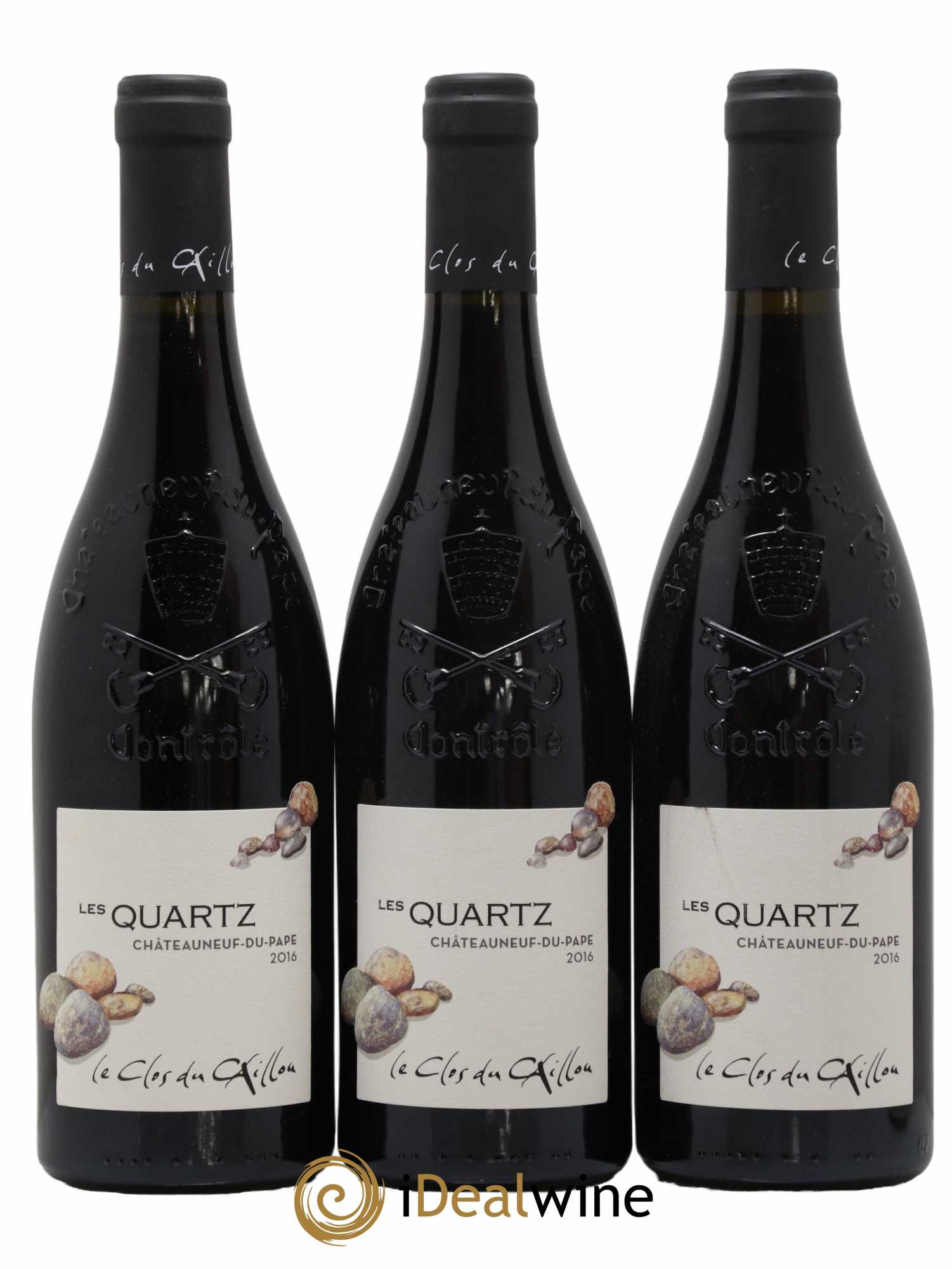Châteauneuf-du-Pape Les Quartz Clos du Caillou 2016 - Lot de 3 bouteilles - 0
