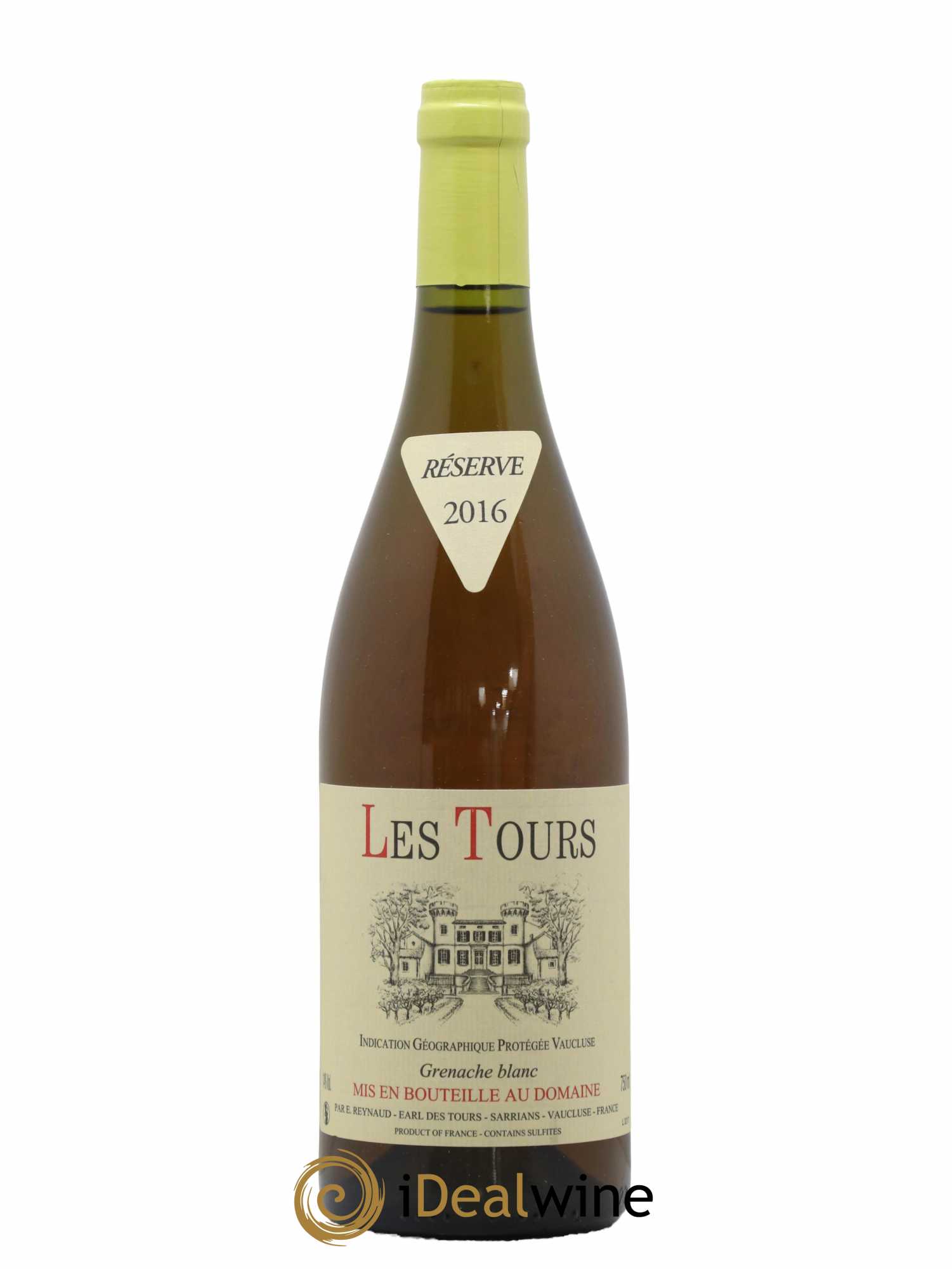 Vaucluse (Vin de Pays de Vaucluse) Les Tours Grenache Blanc Emmanuel Reynaud 2016 - Lot de 1 bouteille - 0