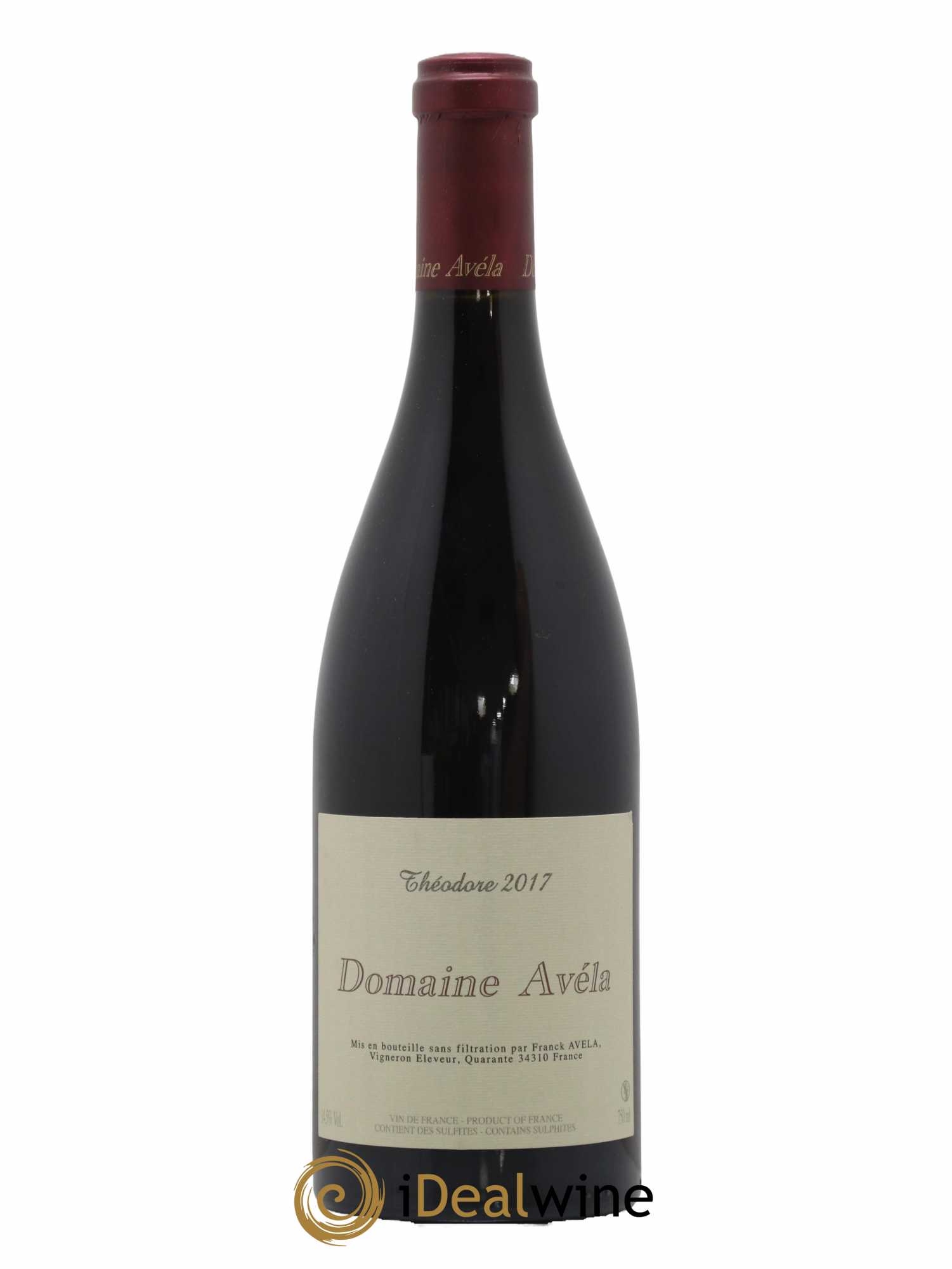 Vin de France Théodore Avéla 2017 - Lot de 1 bouteille - 0