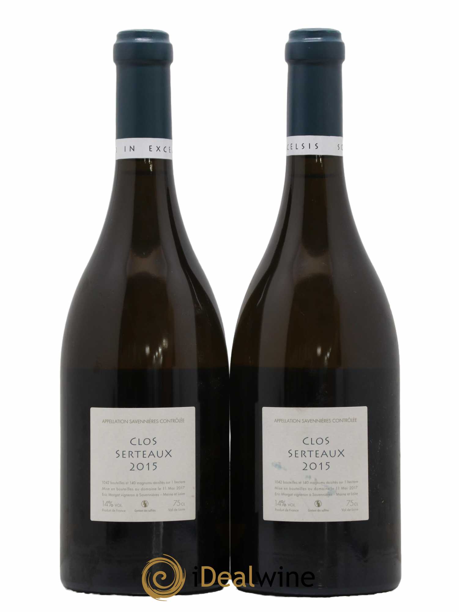 Savennières Clos Serteaux Eric Morgat 2015 - Lot de 2 bouteilles - 1