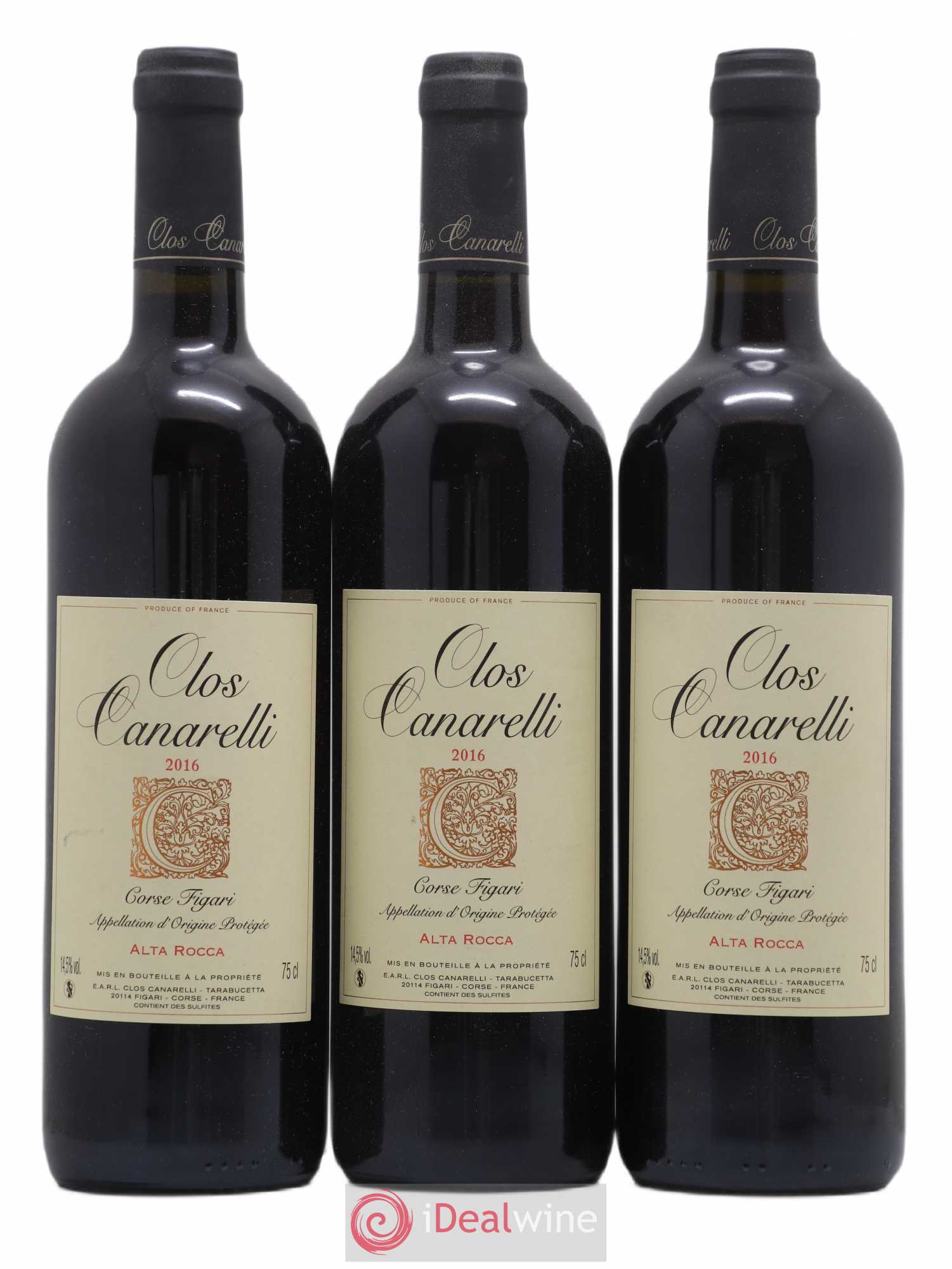 Vin de France Alta Rocca Clos Canarelli 2016 - Posten von 3 Flaschen - 0
