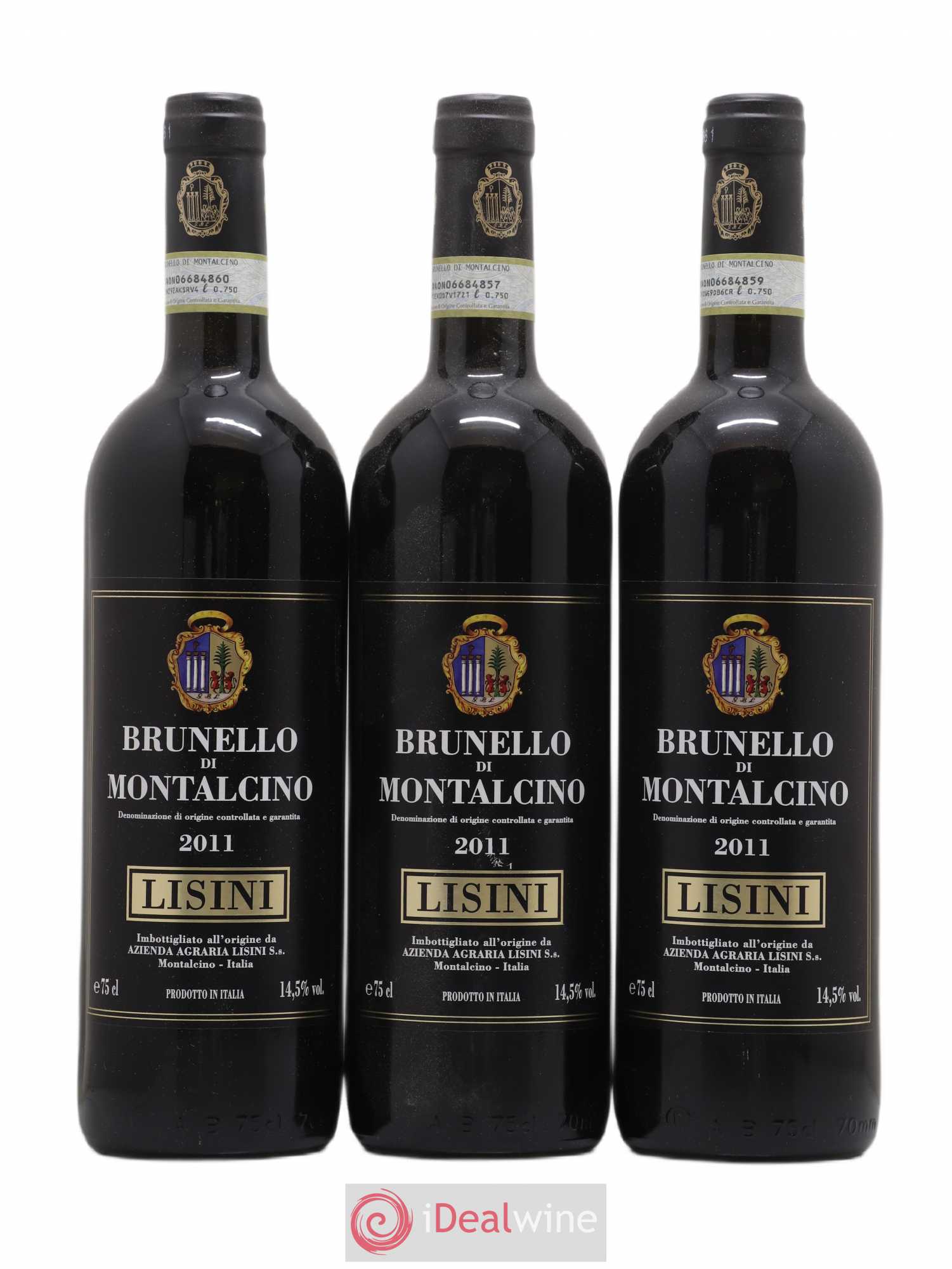 Brunello di Montalcino Lisini 2011 - Lot de 3 bouteilles - 0