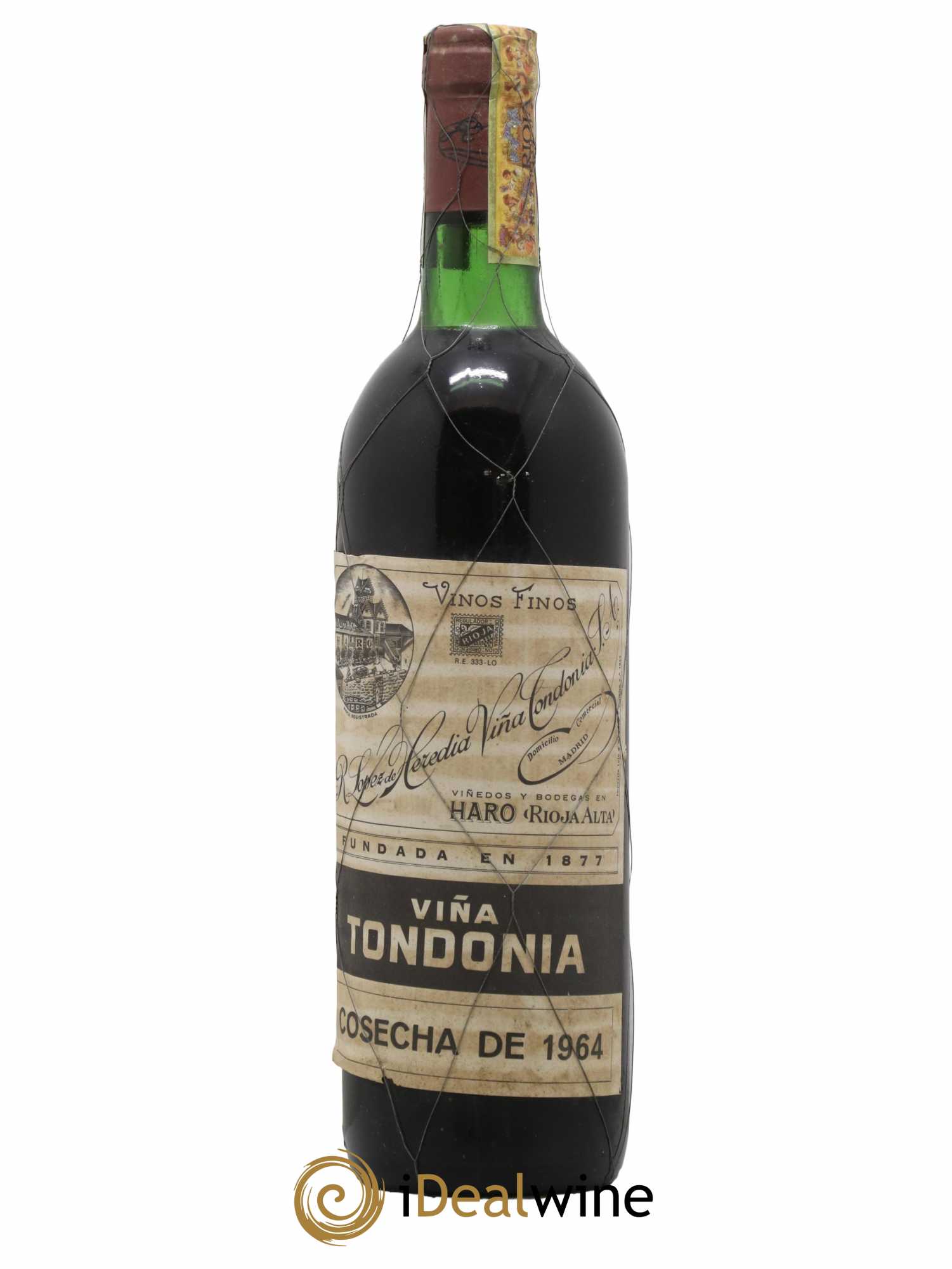 Rioja Gran Reserva Vina Tondonia R. Lopez de Heredia 1964 - Lot de 1 bouteille - 0