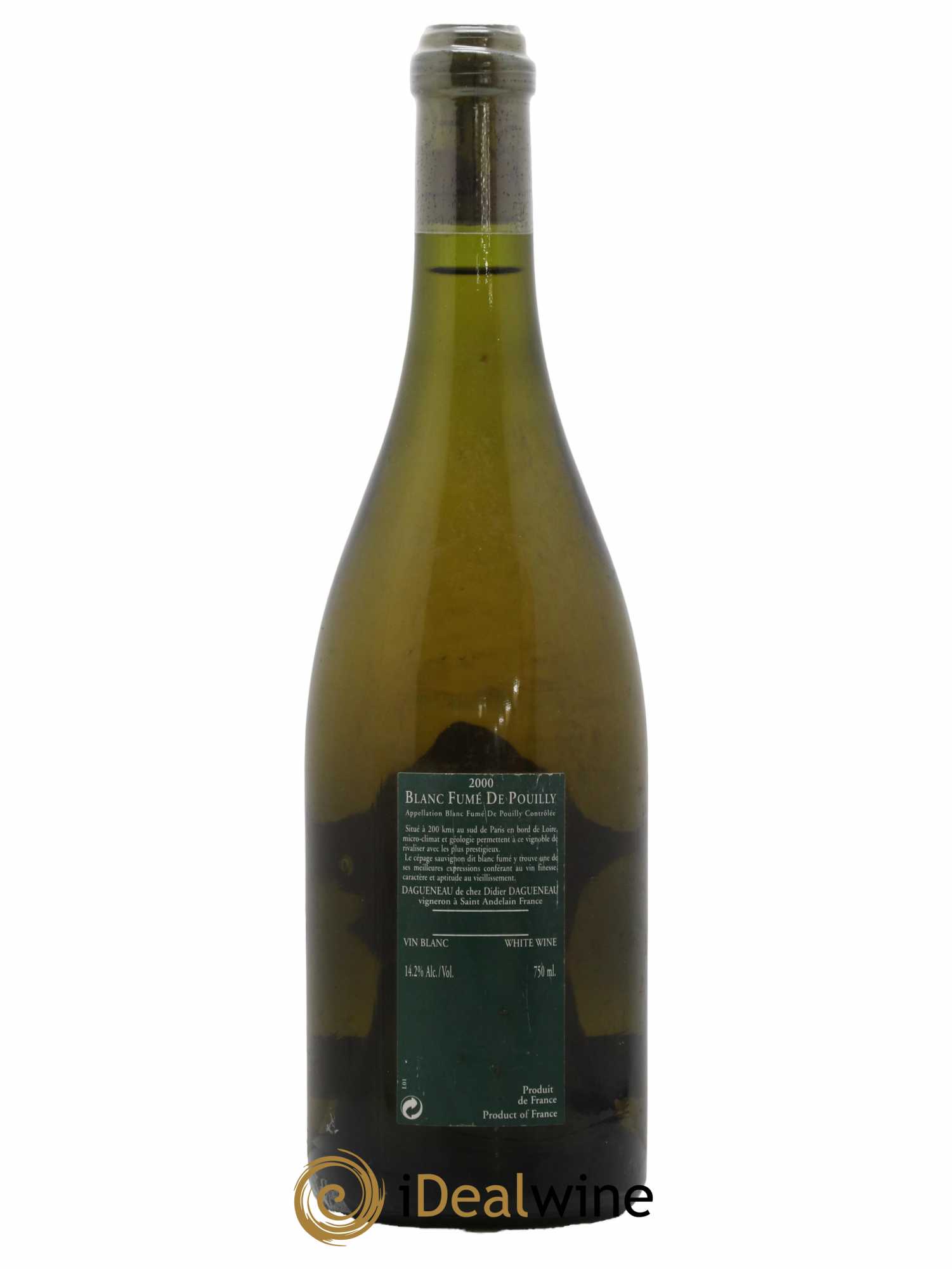 Vin de France (anciennement Pouilly-Fumé) Silex Dagueneau (Domaine Didier - Louis-Benjamin) 2000 - Lot de 1 bouteille - 1
