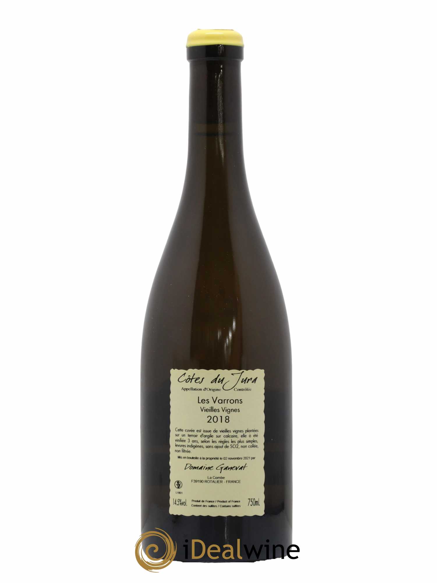 Côtes du Jura Les Varrons Vieilles Vignes Jean-François Ganevat (Domaine) 2018 - Lot de 1 bouteille - 1