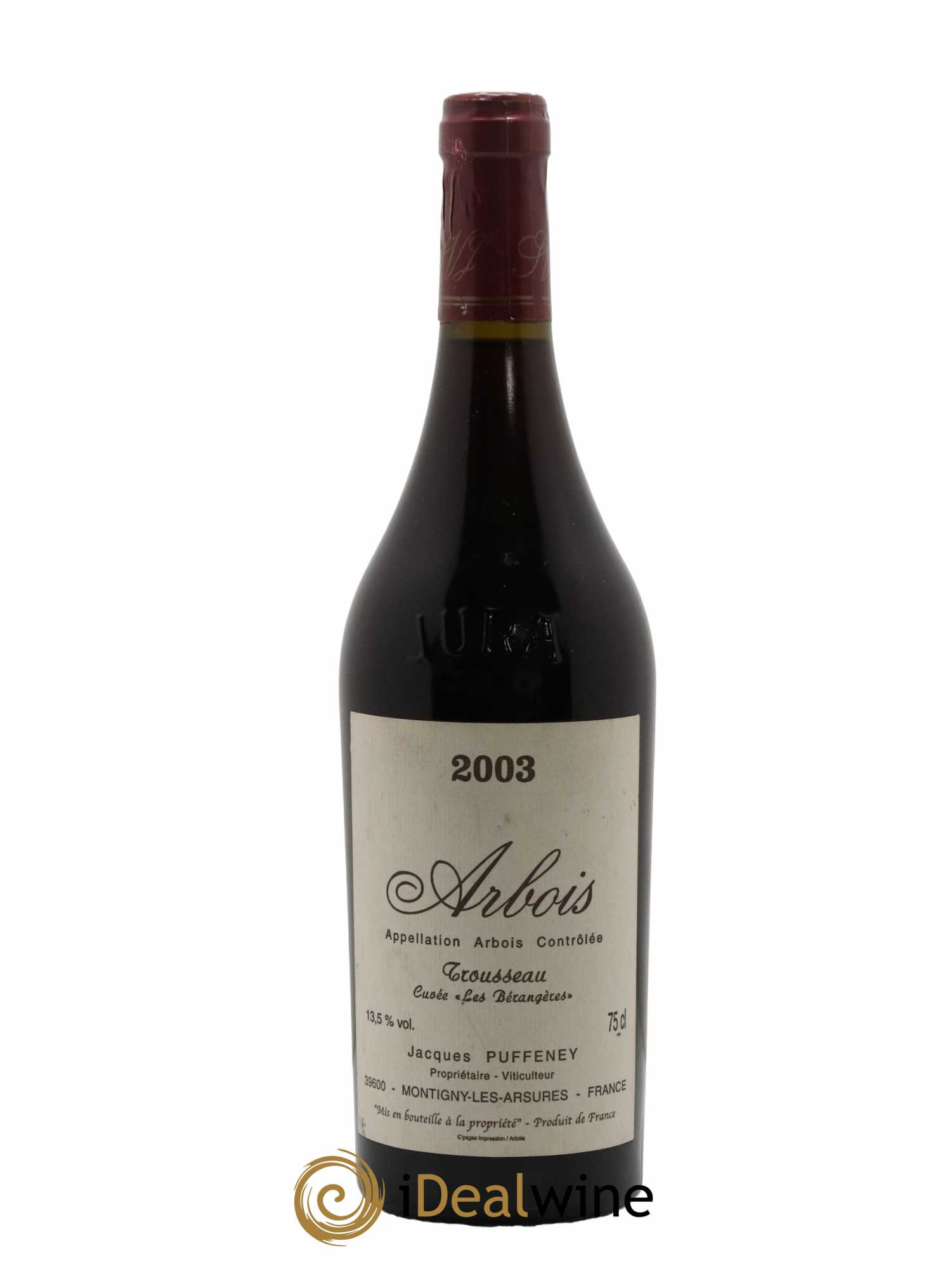 Arbois Trousseau Cuvée Les Bérangères Jacques Puffeney 2003 - Lotto di 1 bottiglia - 0