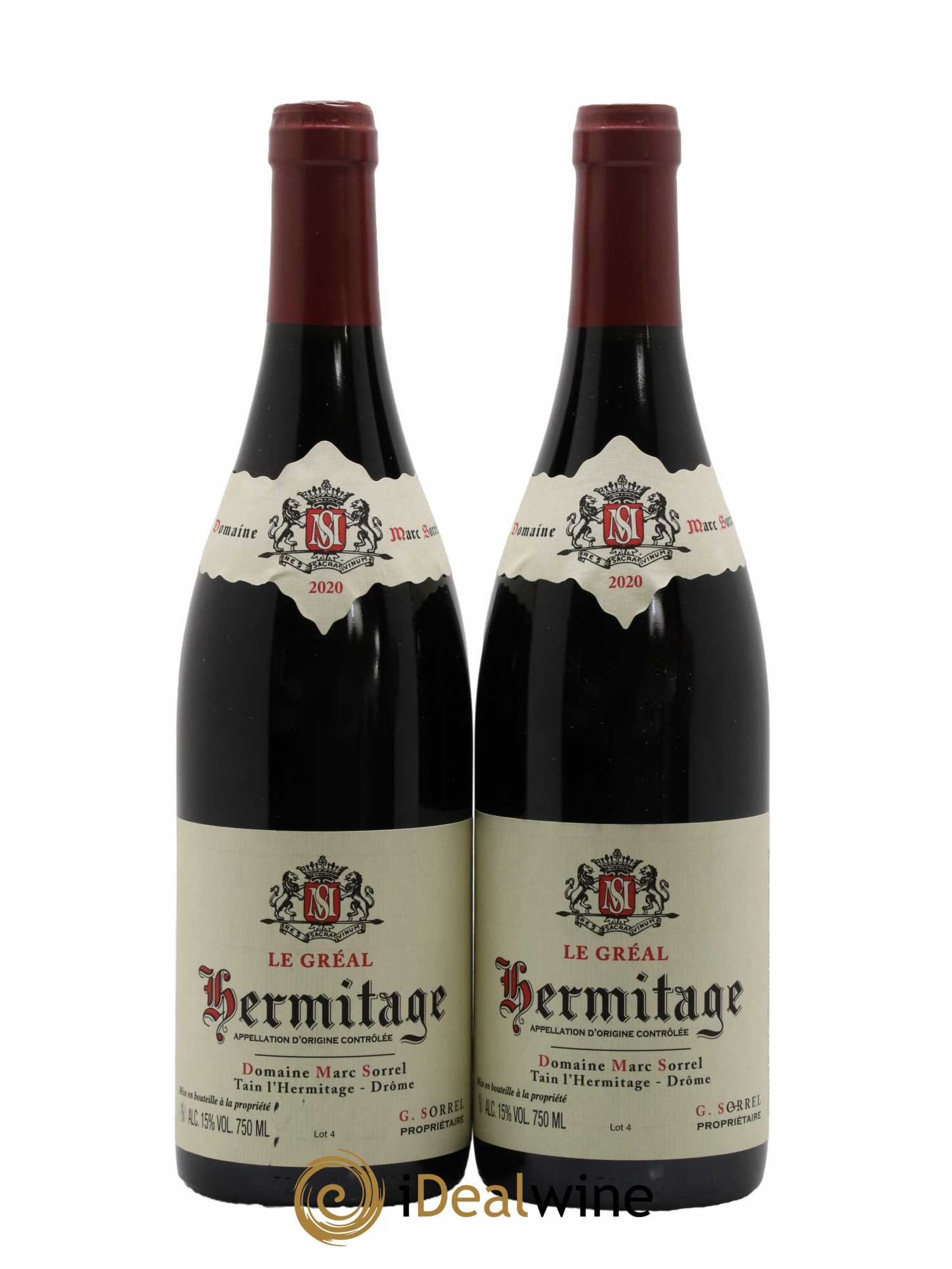 Hermitage Le Gréal Marc Sorrel 2020 - Lot de 2 bouteilles - 0