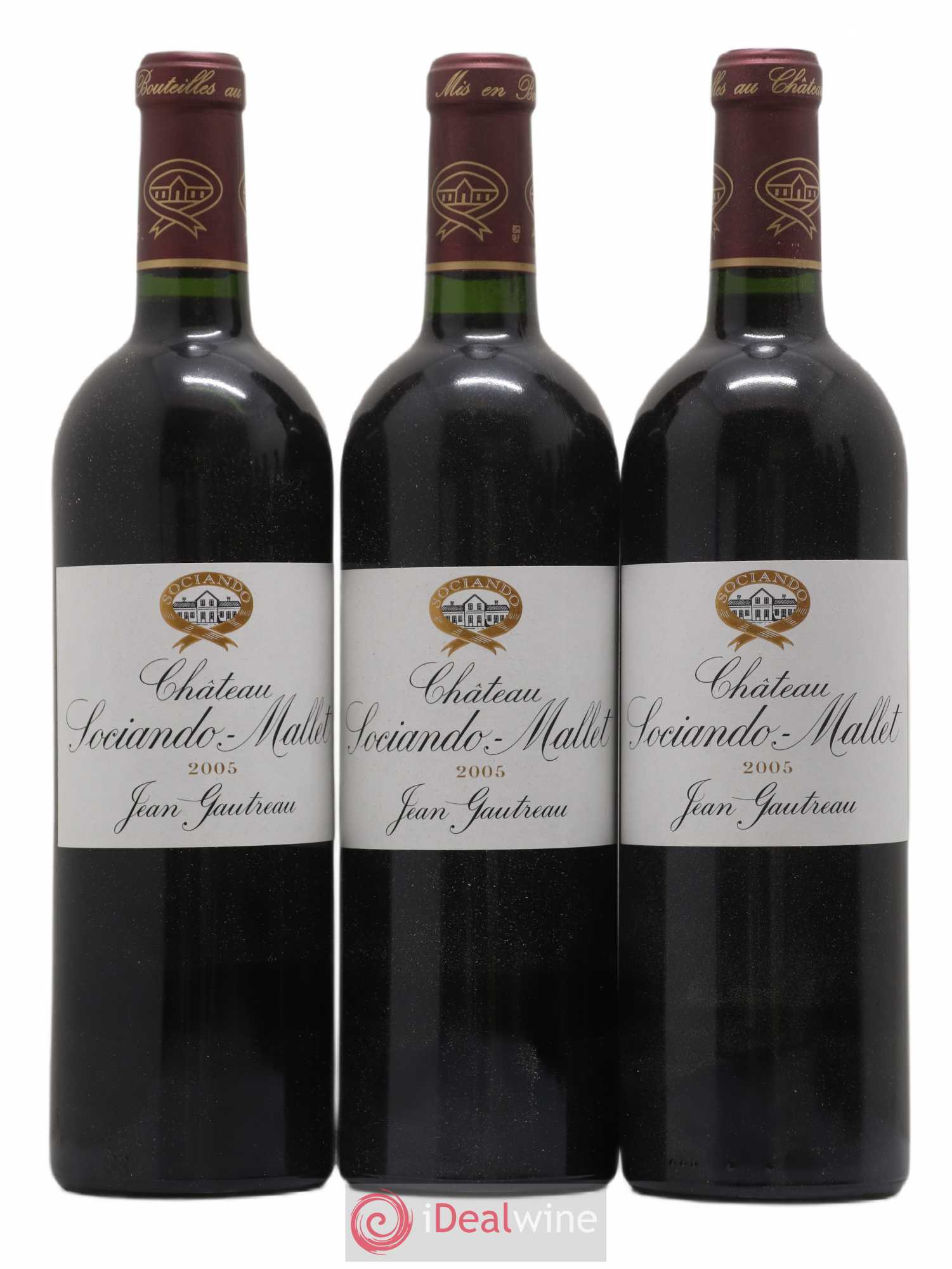Château Sociando Mallet 2005 - Lot de 6 bouteilles - 1