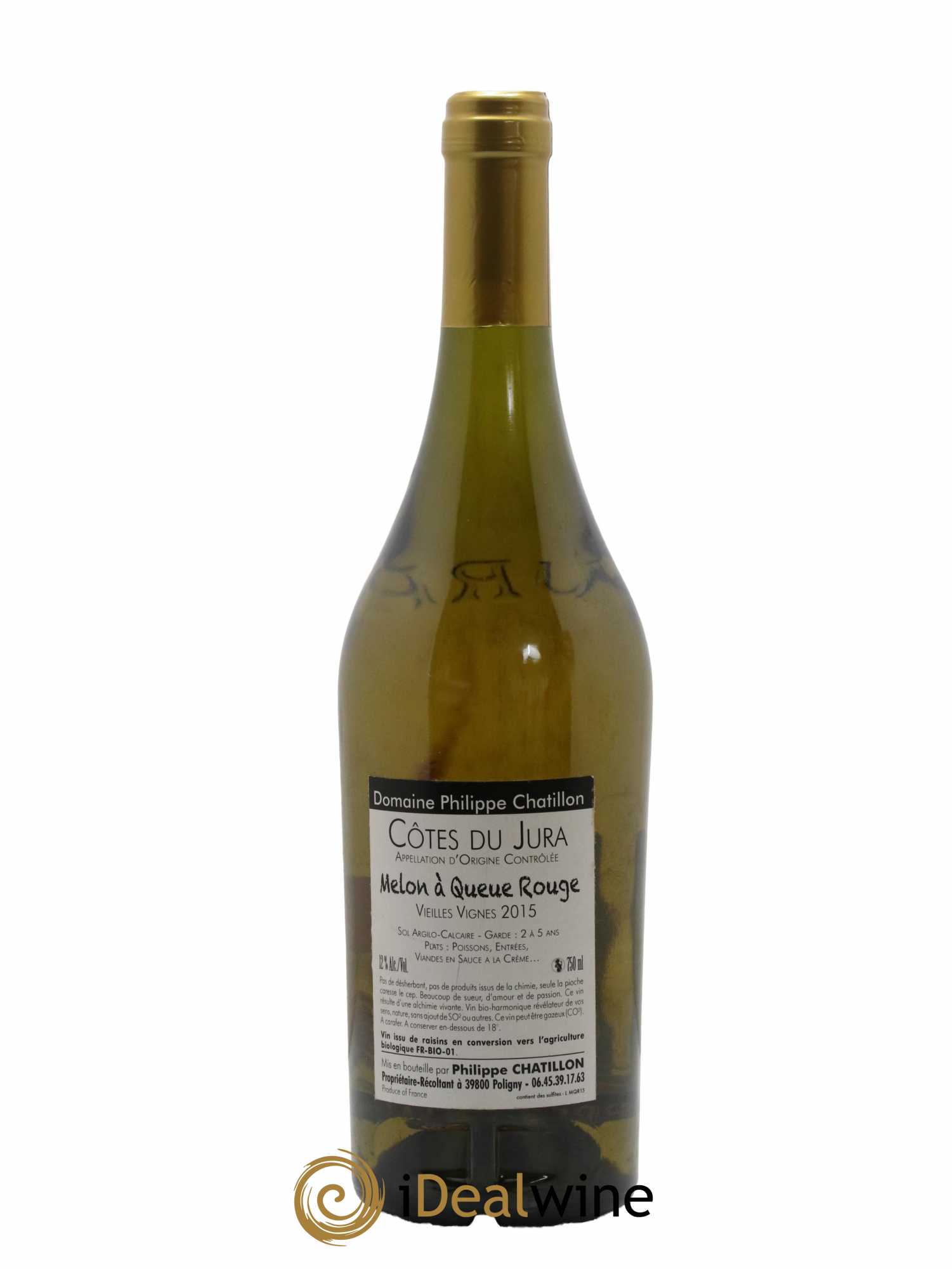 Côtes du Jura Melon à Queue Rouge Philippe Chatillon 2015 - Posten von 1 Flasche - 1